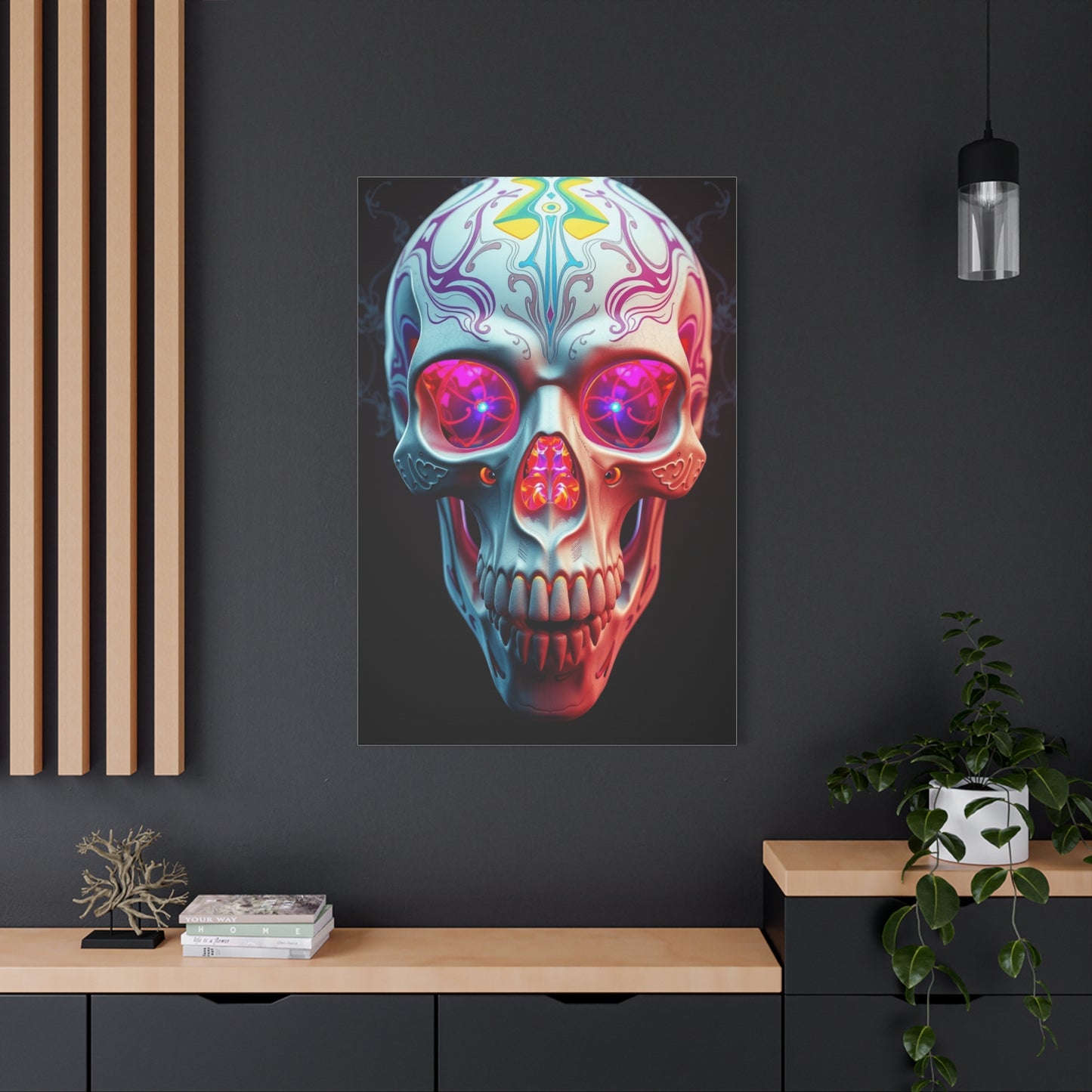 Vision 3D Trippy Skull Art By Ali Gulec Art Art Wall Art & Canvas Print