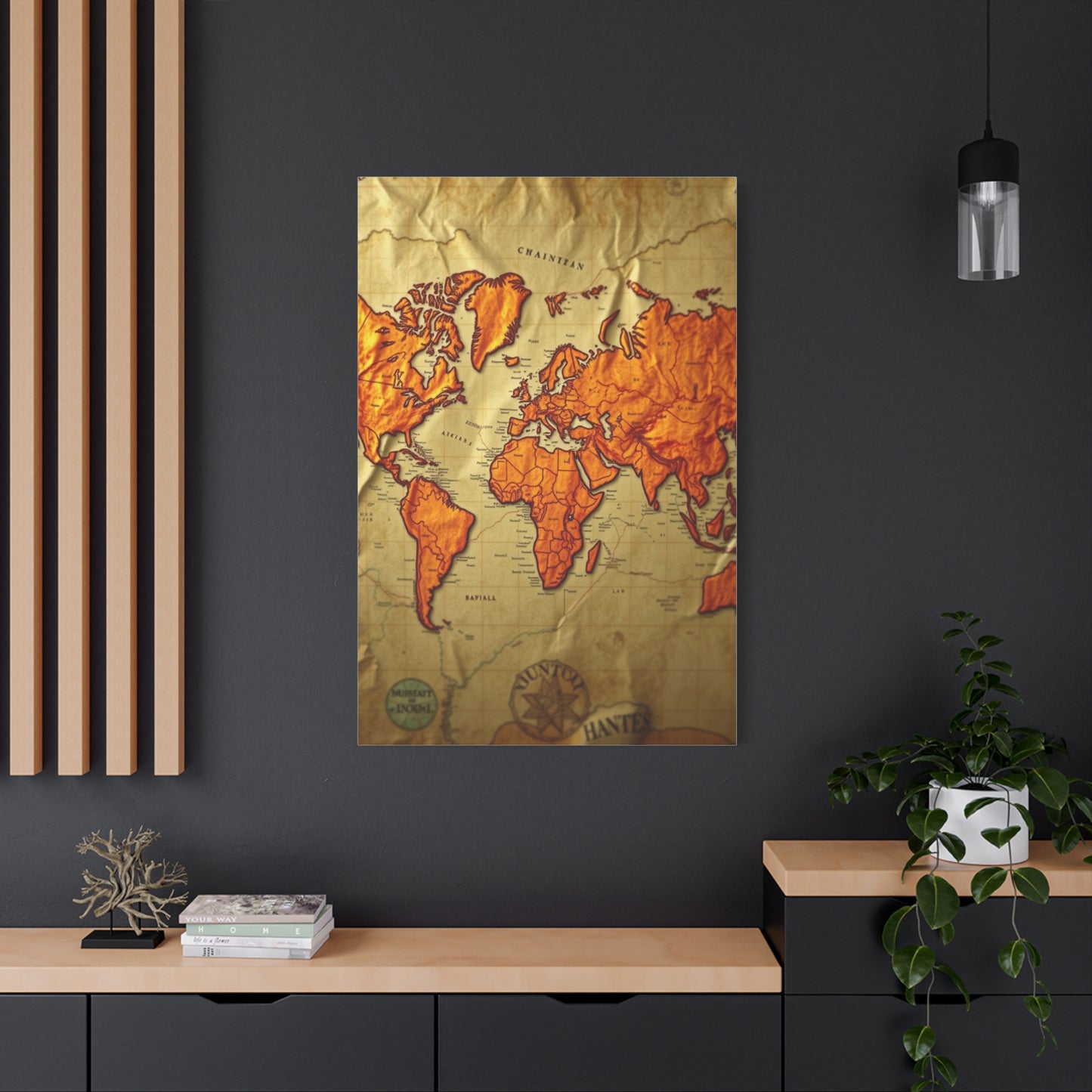 Vision Antique Maps Art Art Wall Art & Canvas Print