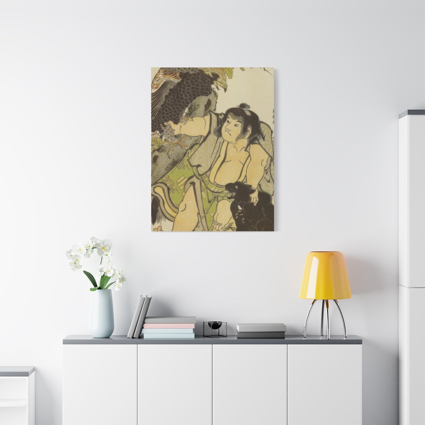 Katsushika Hokusai Kintaro And The Wild Animals Wall Art & Canvas Prints