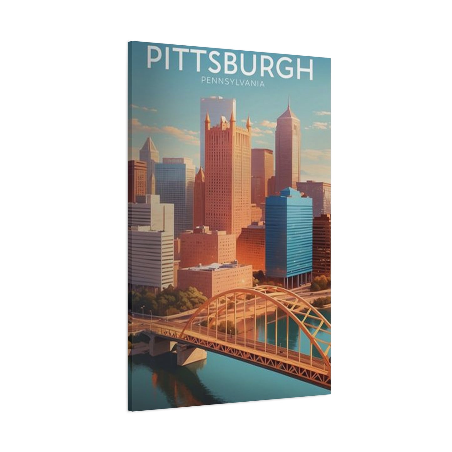 Pittsburgh Skyline Poster Wall Art & Canvas Prints