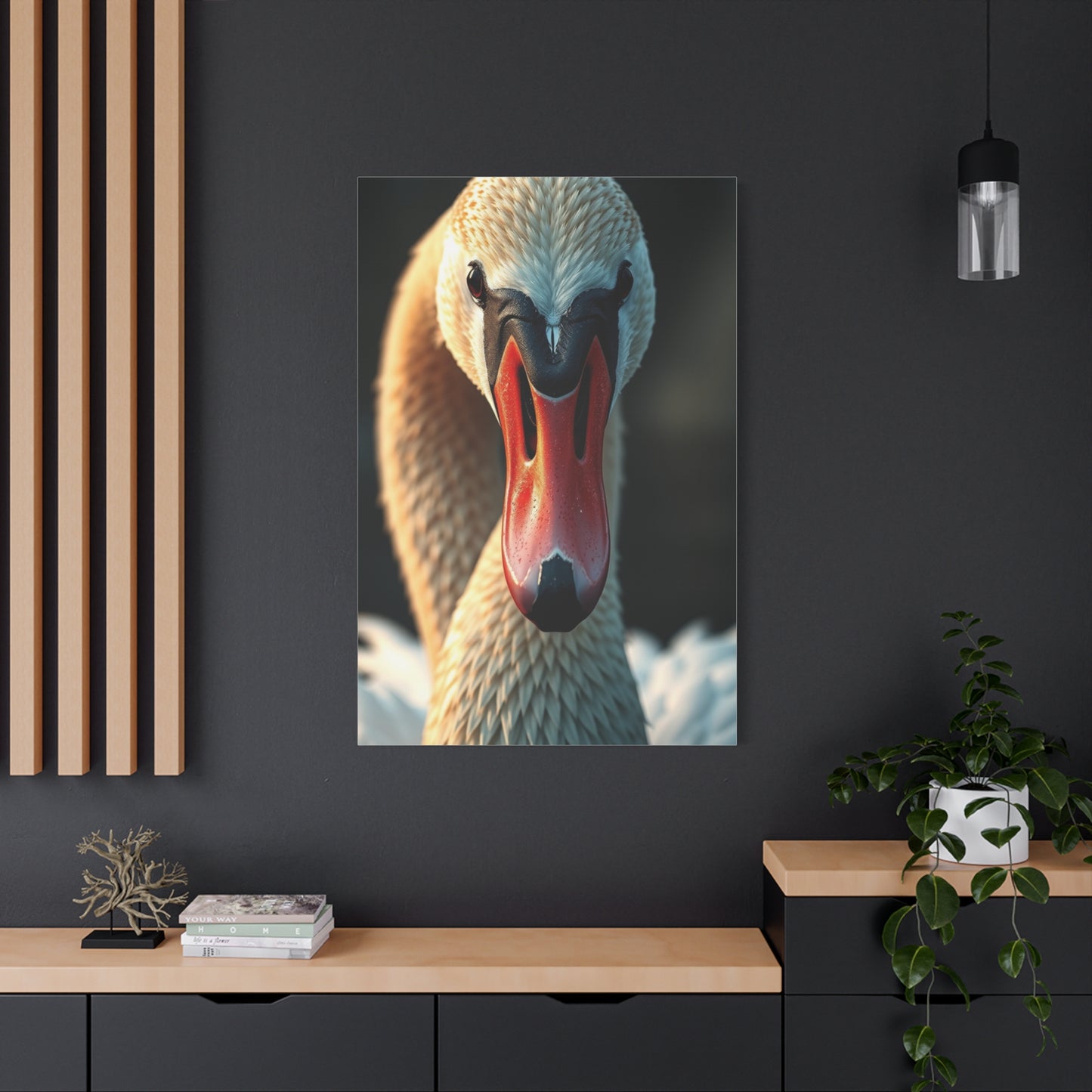 Swan Art Refined Canvas Wall Art & Canvas Print