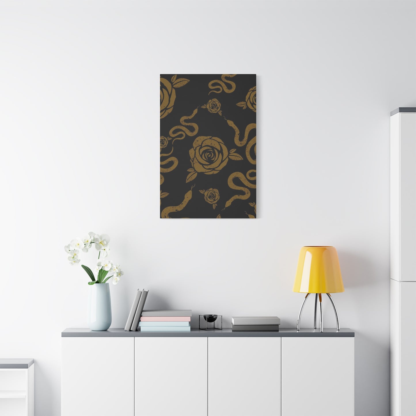 Snake And Rose Wall Art & Canvas Prints