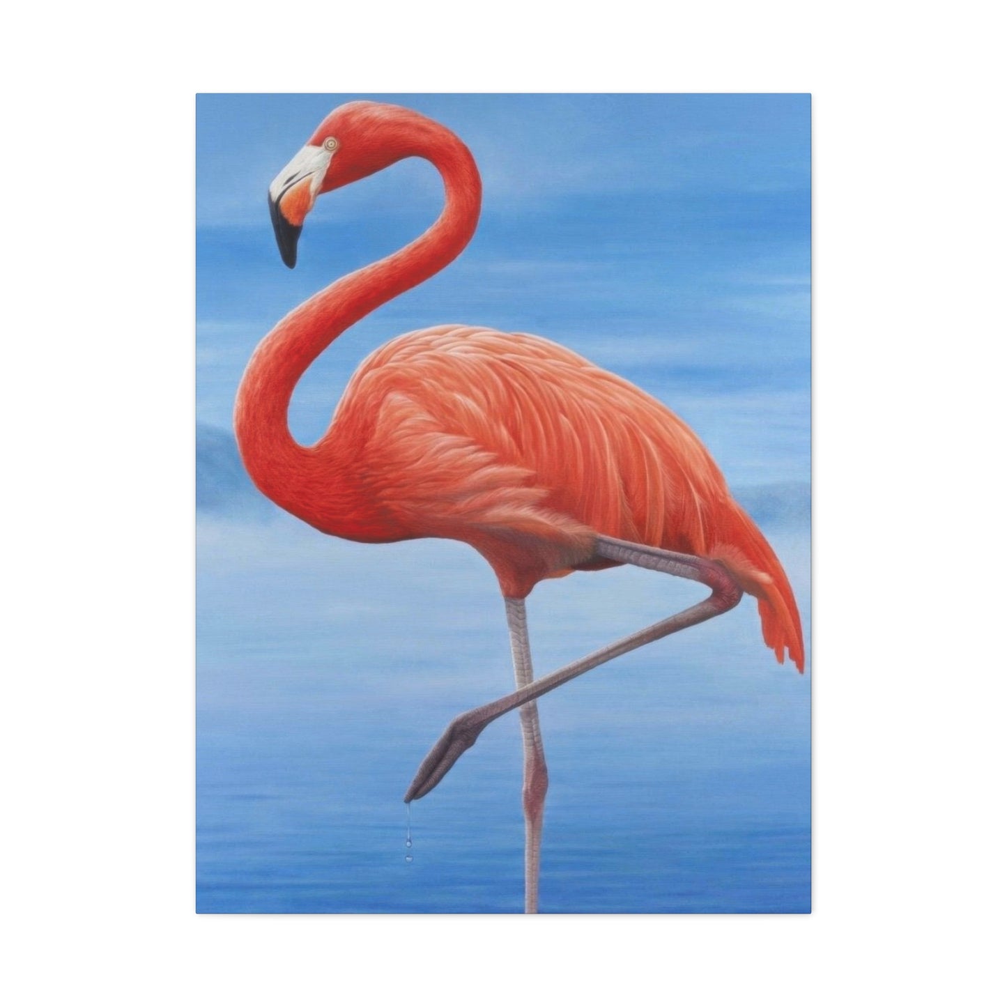 Flamingo Blue Water Wall Art & Canvas Prints