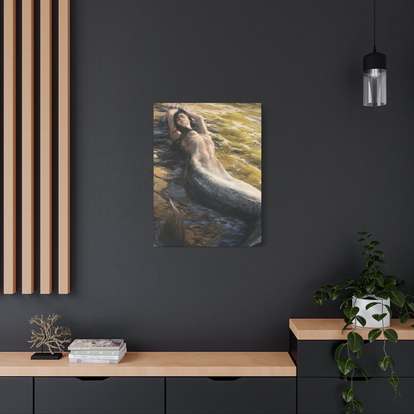 A Mermaid On The Seashore Wall Art & Canvas Prints