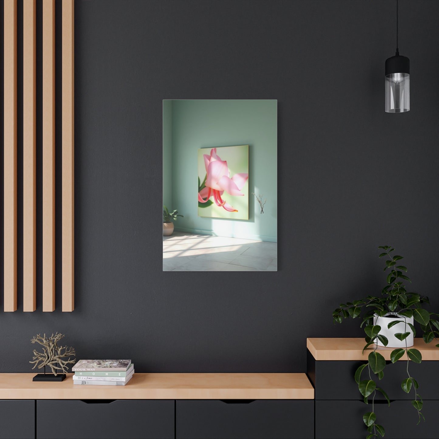 Green & Pink Canvas Art Luxury Canvas Wall Art & Canvas Print