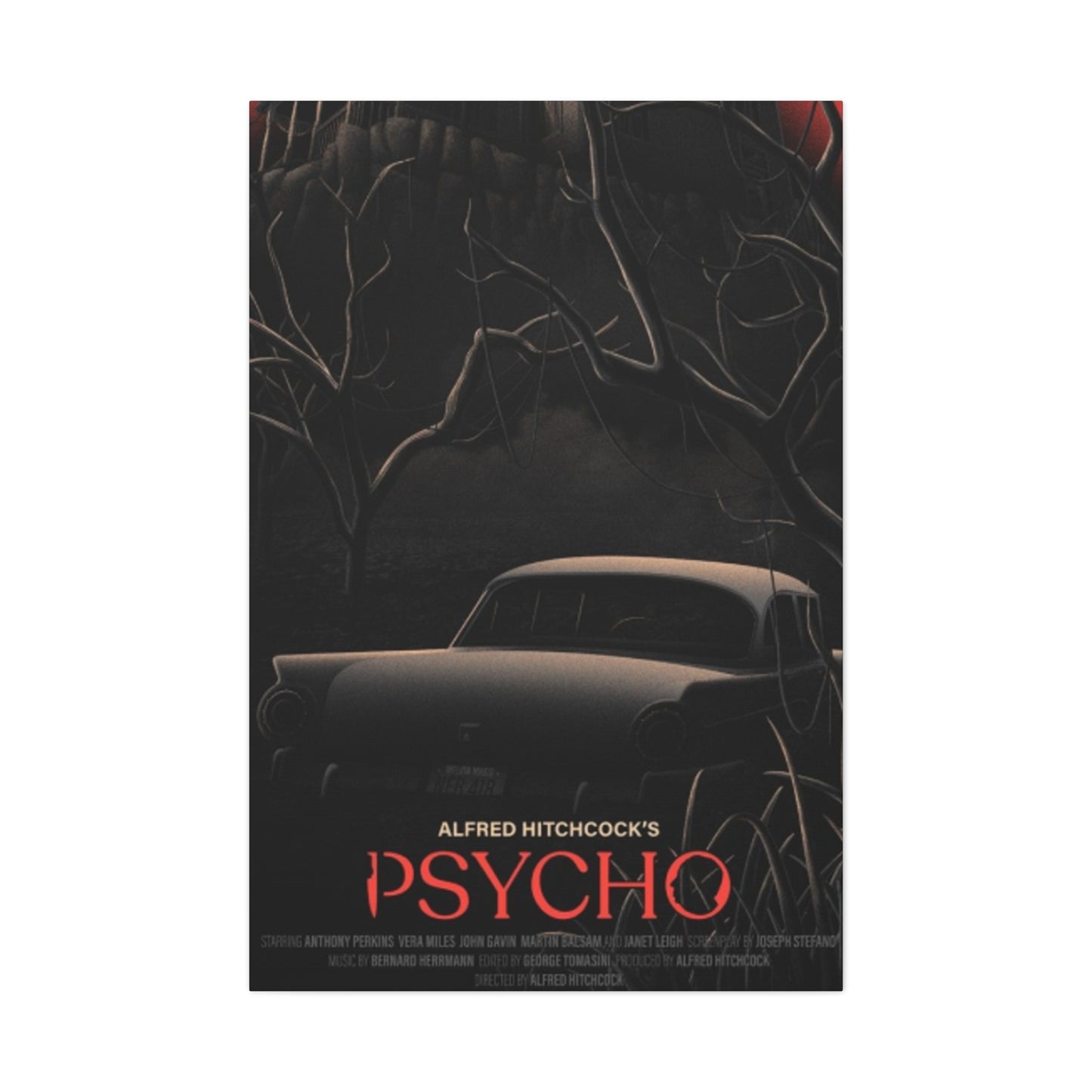 Psycho Horror Movie Poster Wall Art & Canvas Prints
