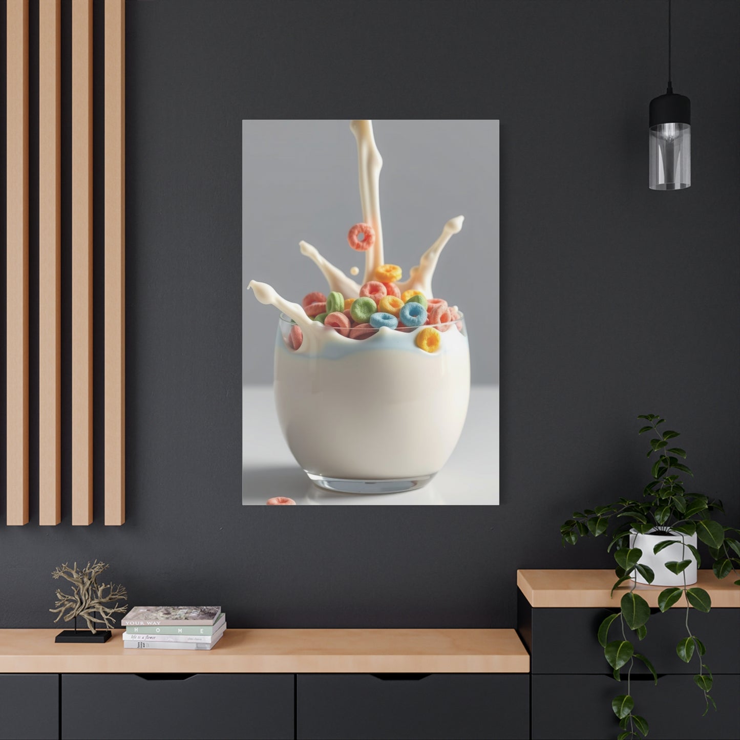 Luminous Milk Whirl Painting Wall Art & Canvas Print