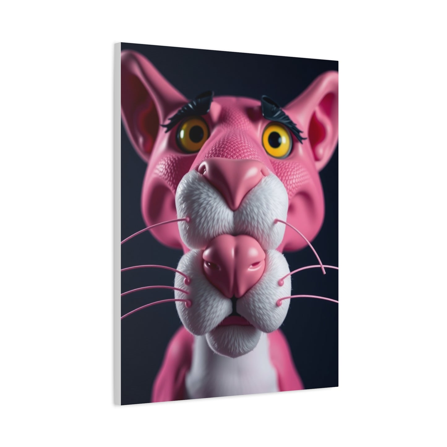Pink Elysium Panther Art Wall Art & Canvas Print