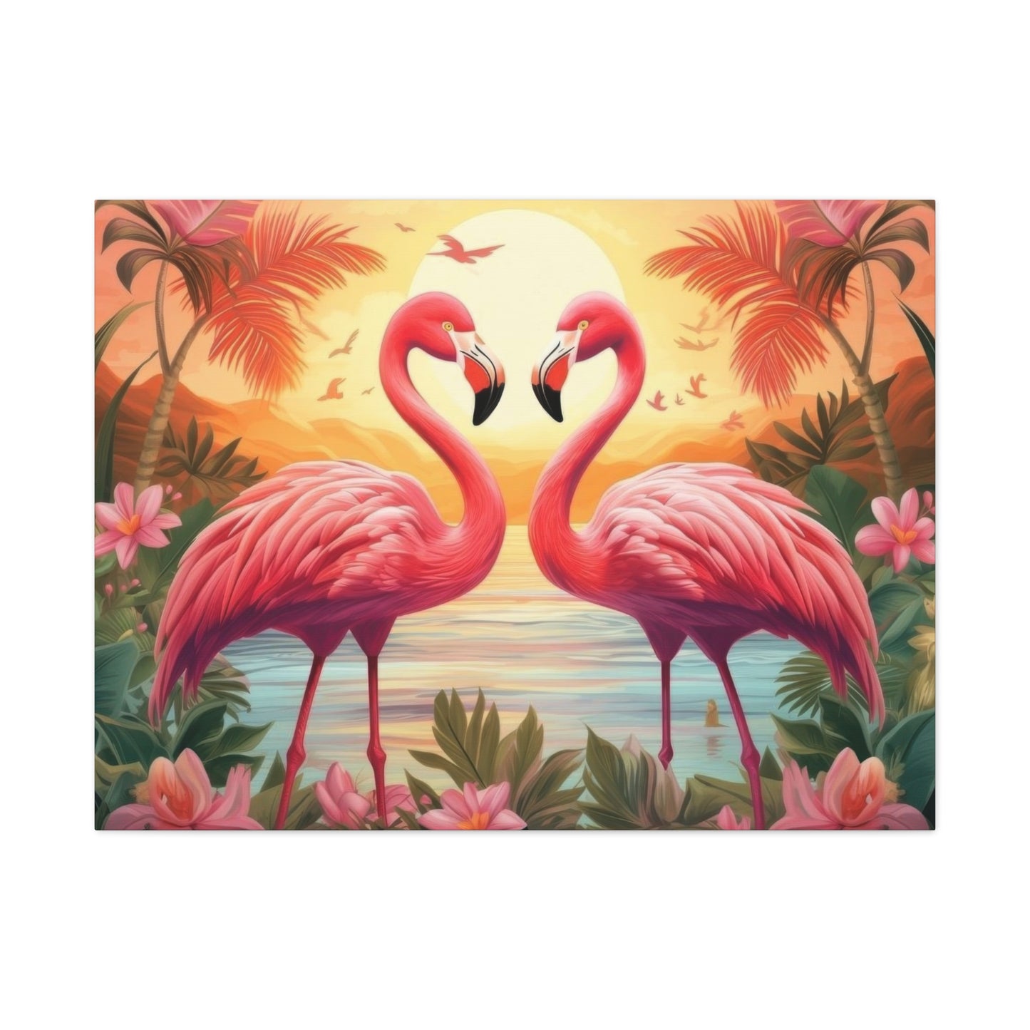 Flamingo Love Wall Art & Canvas Prints