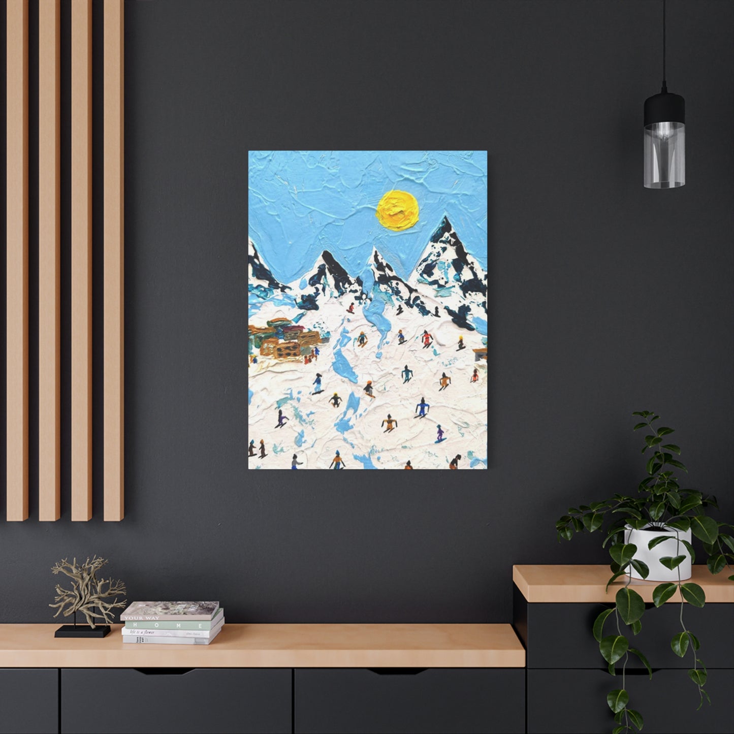 Skiing Mountain Art Wall Art & Canvas Prints