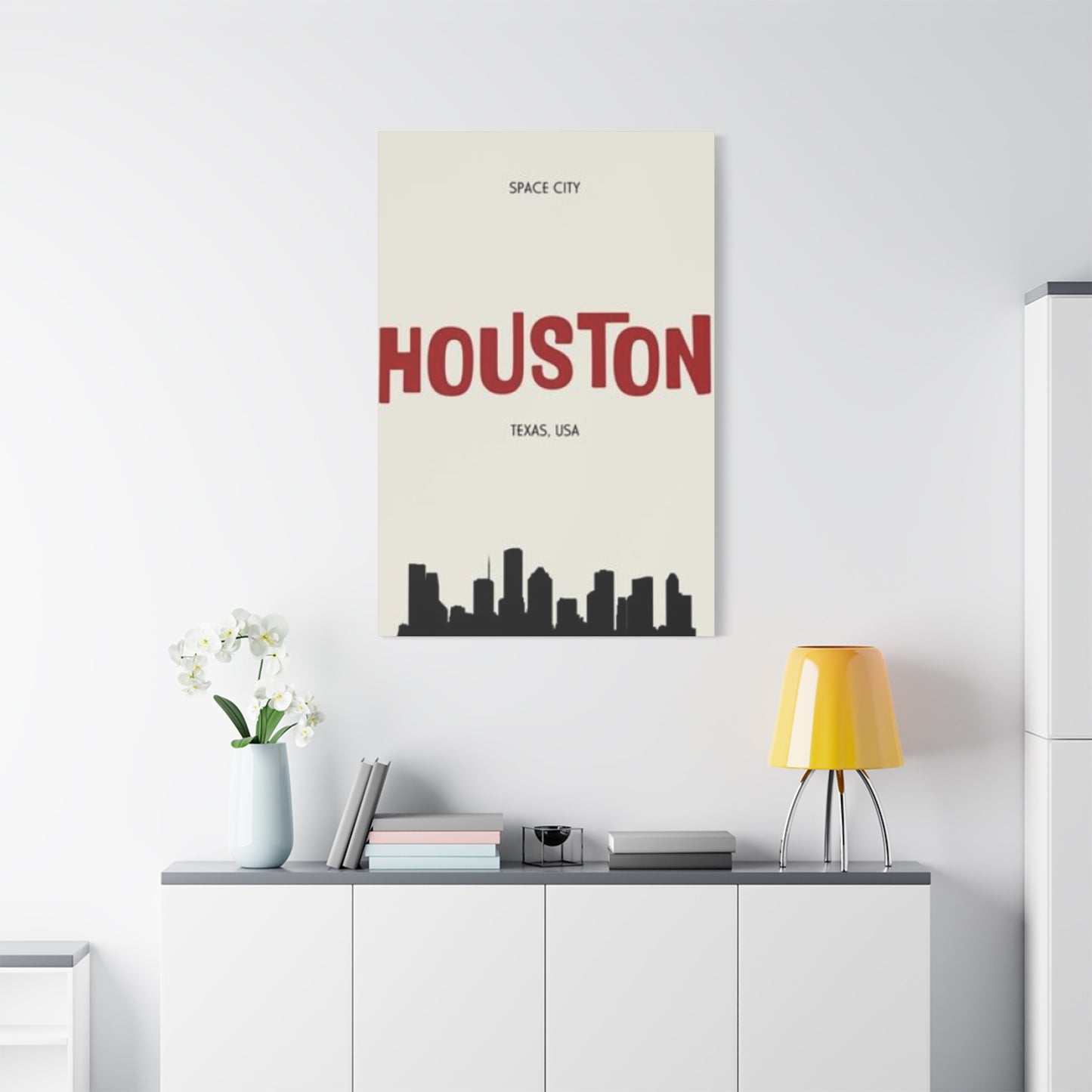 Aesthetic Houston Skyline Silhouette Wall Art & Canvas Prints