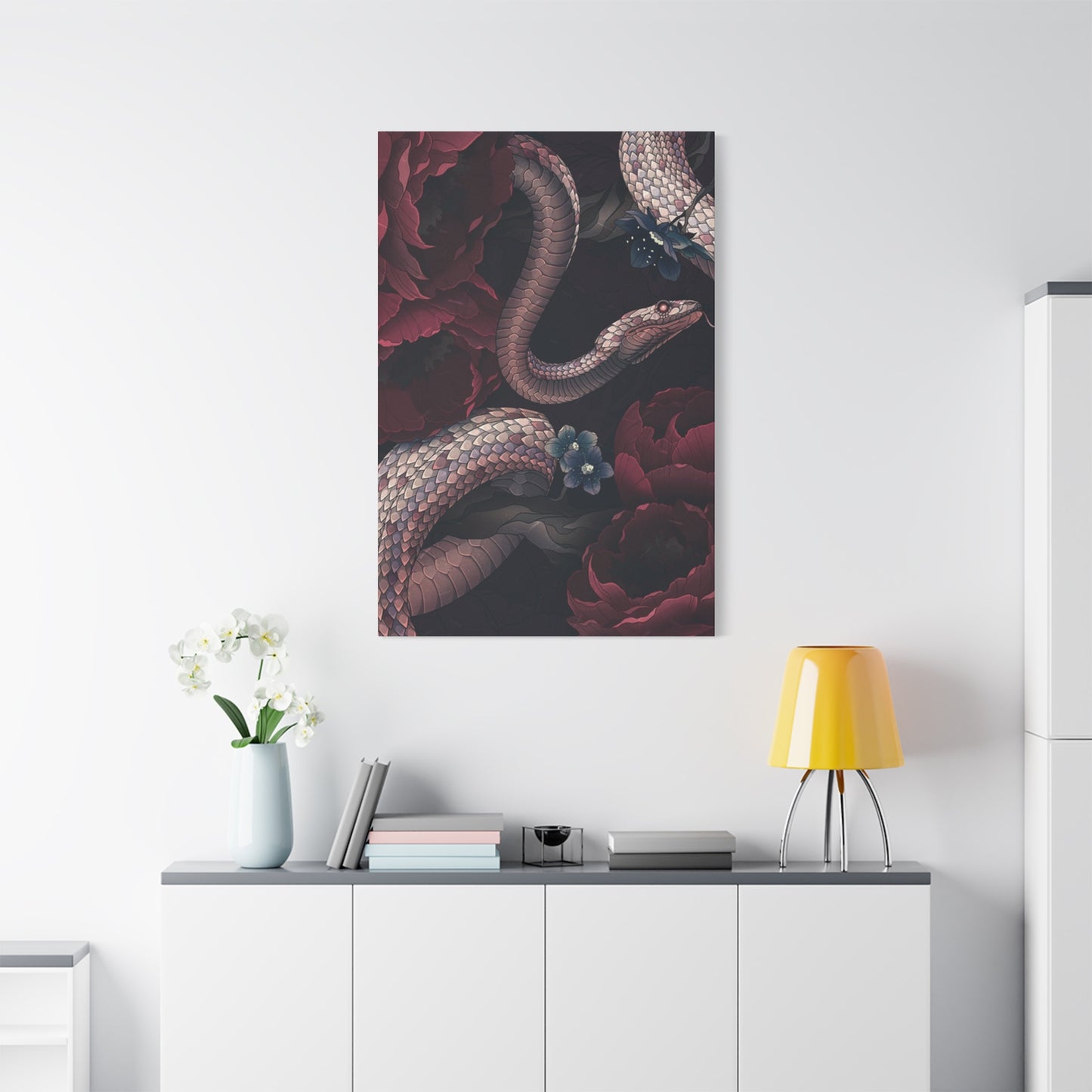 Rose And Snake Wall Art & Canvas Prints
