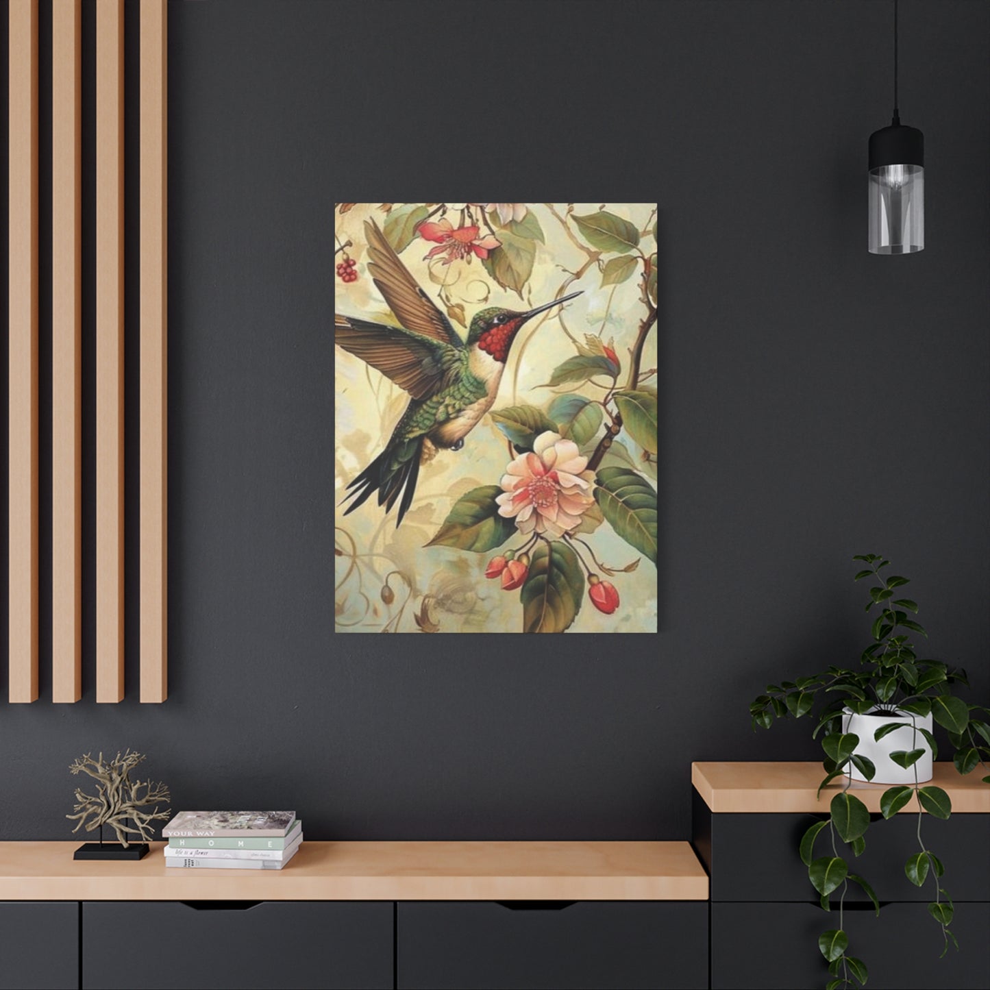 Beautiful Humming Bird Painting Wall Art & Canvas Prints
