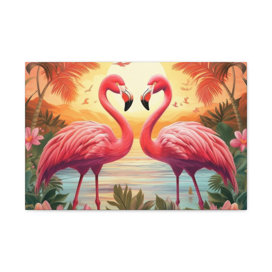 Flamingo Love Wall Art & Canvas Prints