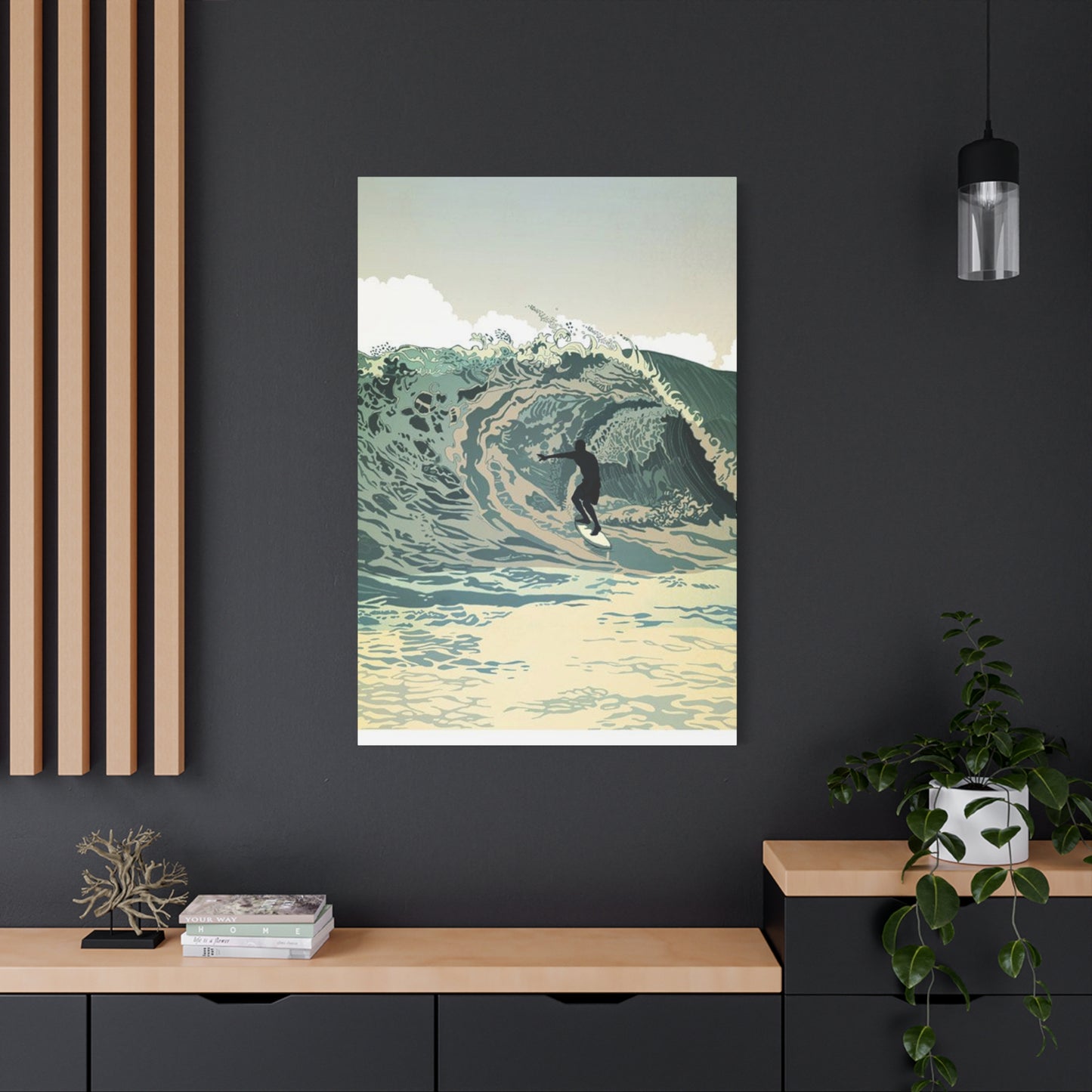 Wave Surfing Wall Art & Canvas Prints