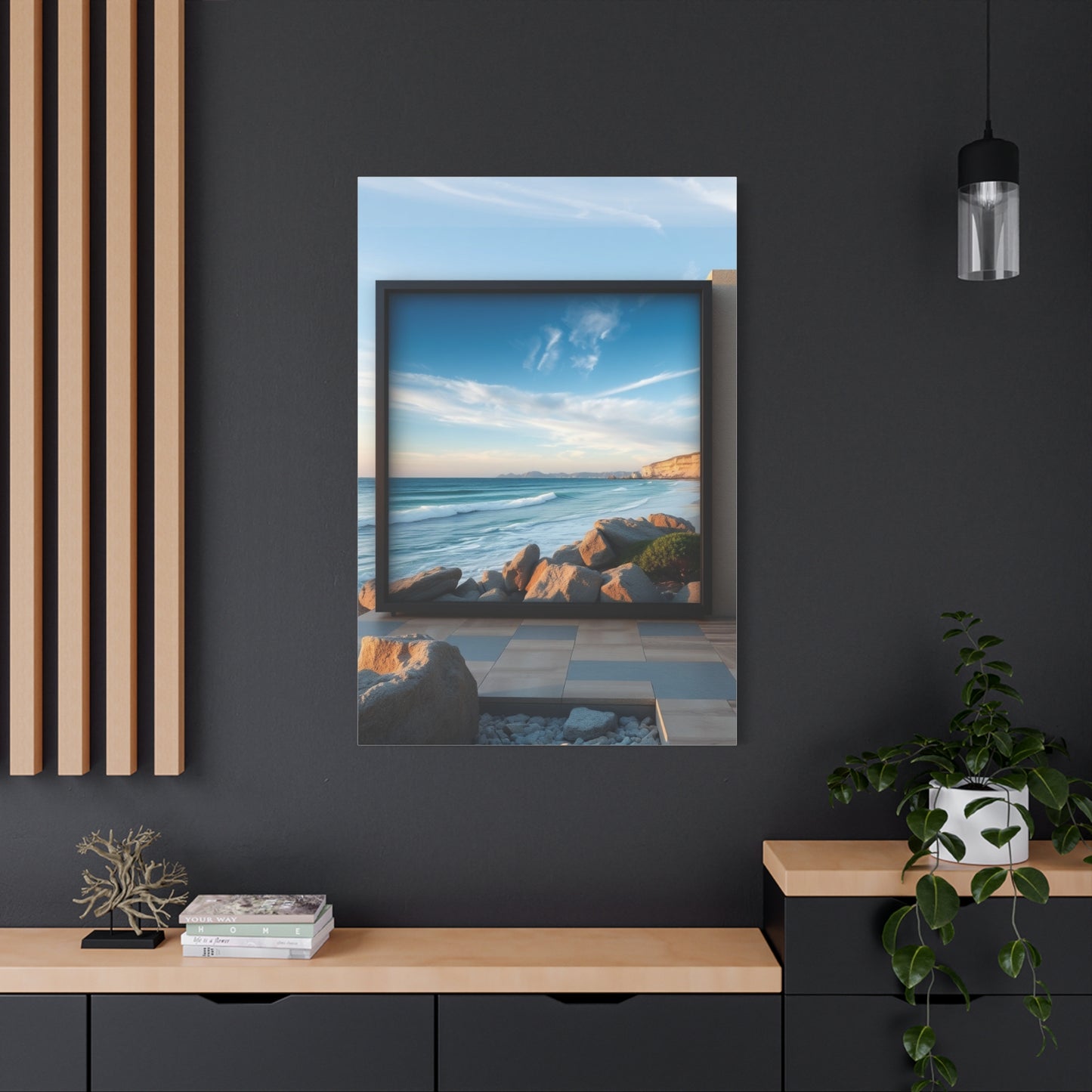 Blue Horizon Symphony Wall Art & Canvas Print