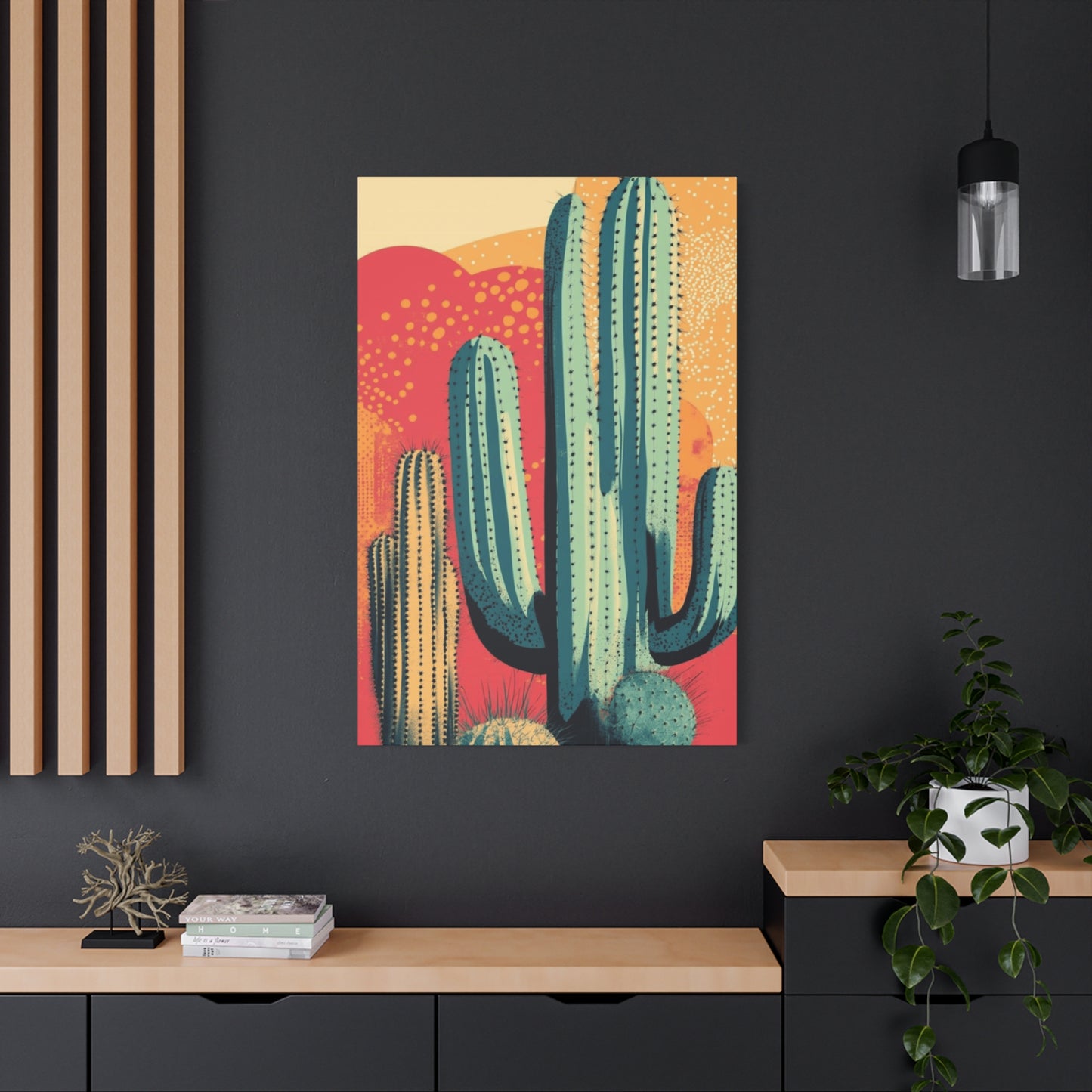 Bright Cactus Painting Wall Art & Canvas Prints