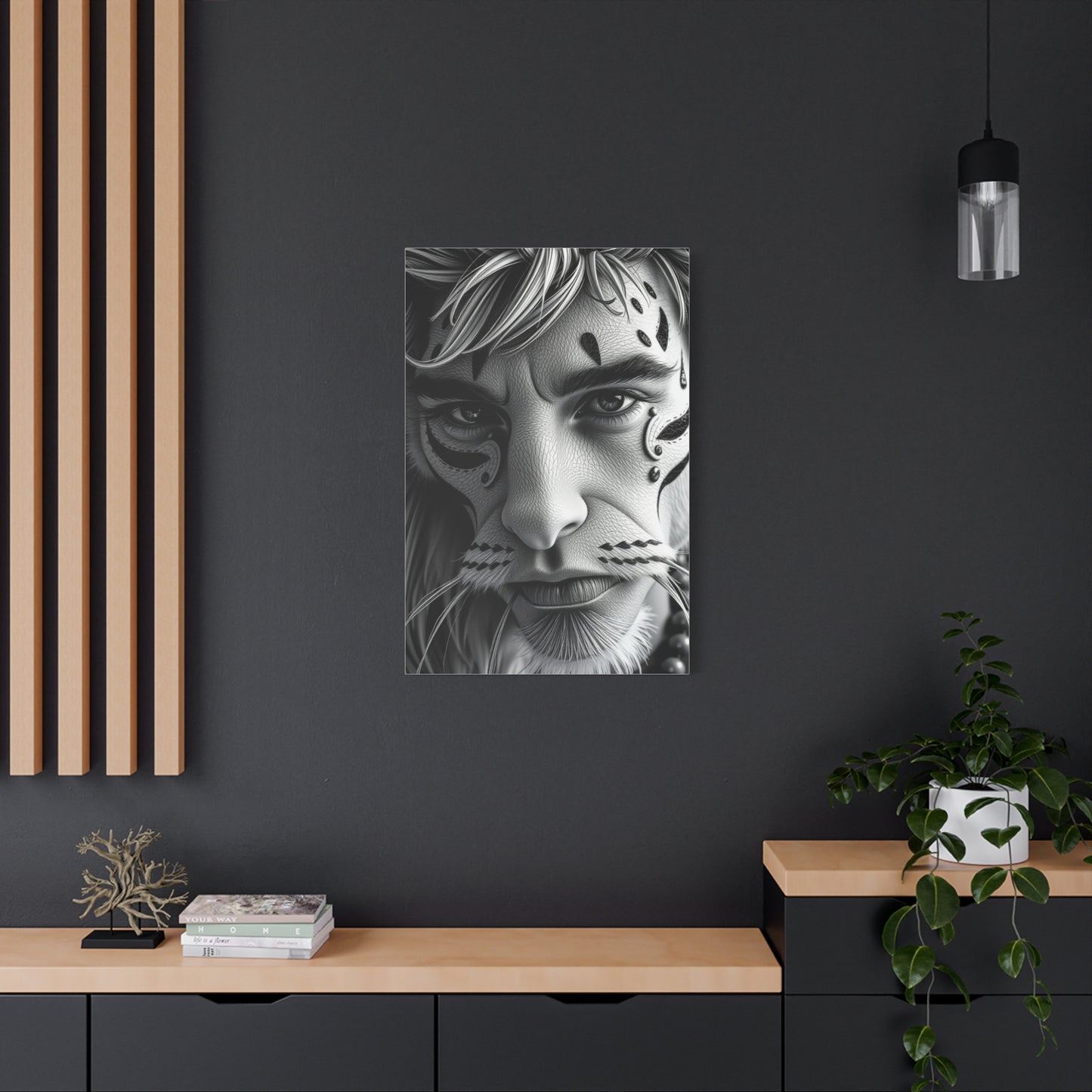 Masterpiece Black and White Illustrations Art Vision Wall Art & Canvas Print