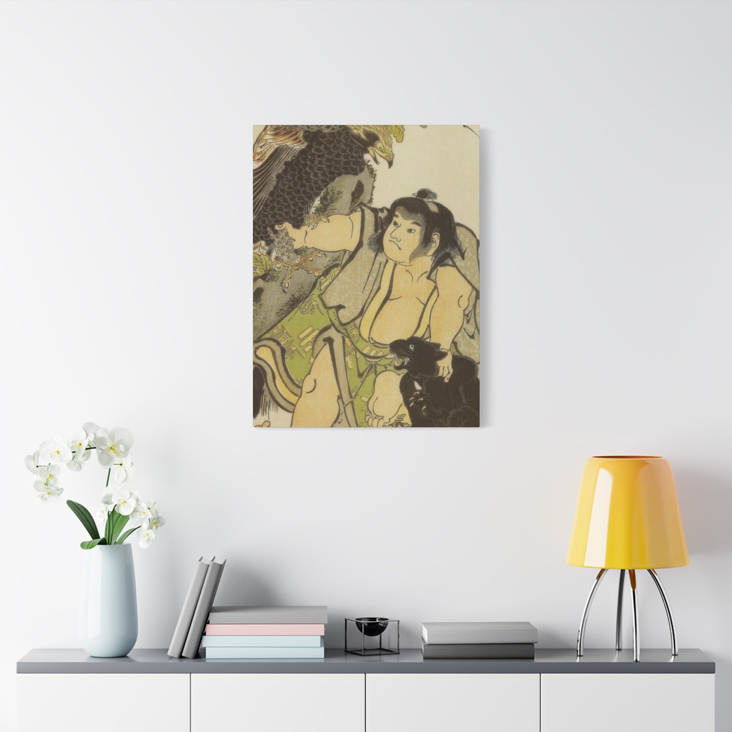 Katsushika Hokusai Kintaro And The Wild Animals Wall Art & Canvas Prints