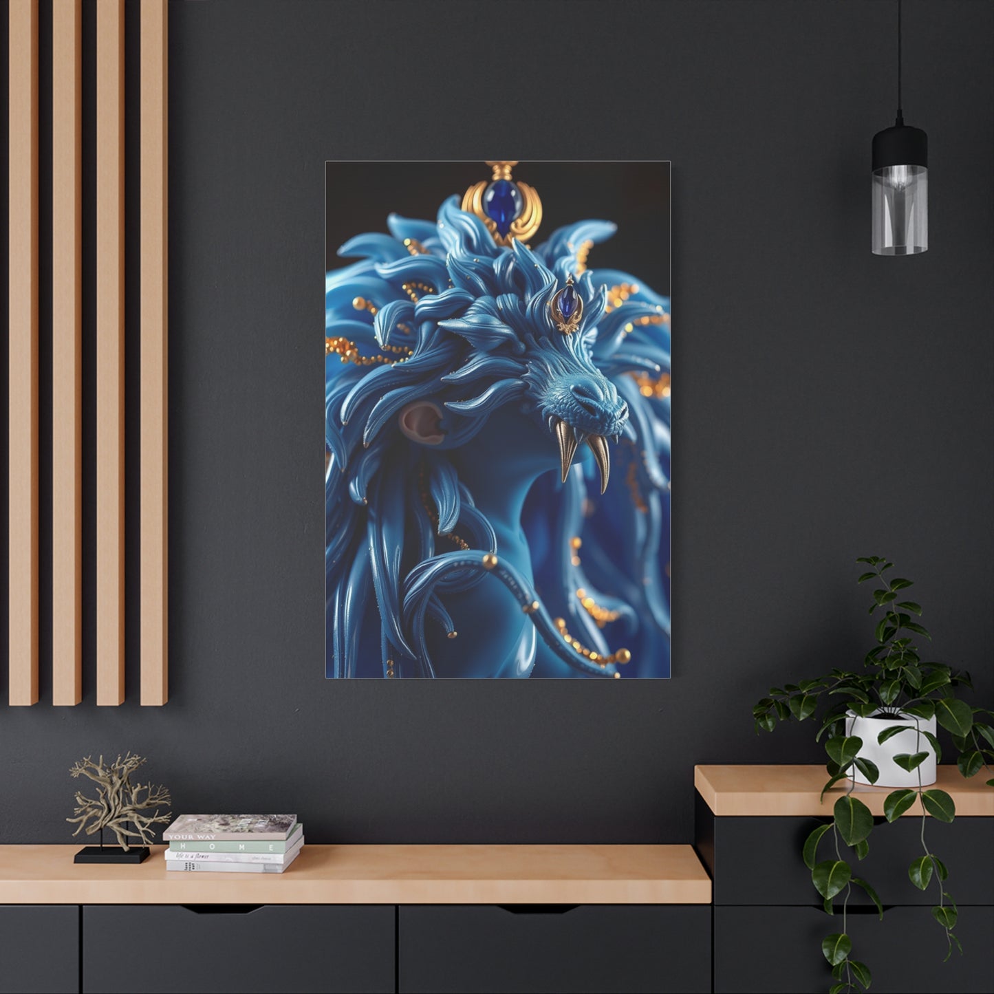 Supreme Blue & Gold Art Collection Wall Art & Canvas Print