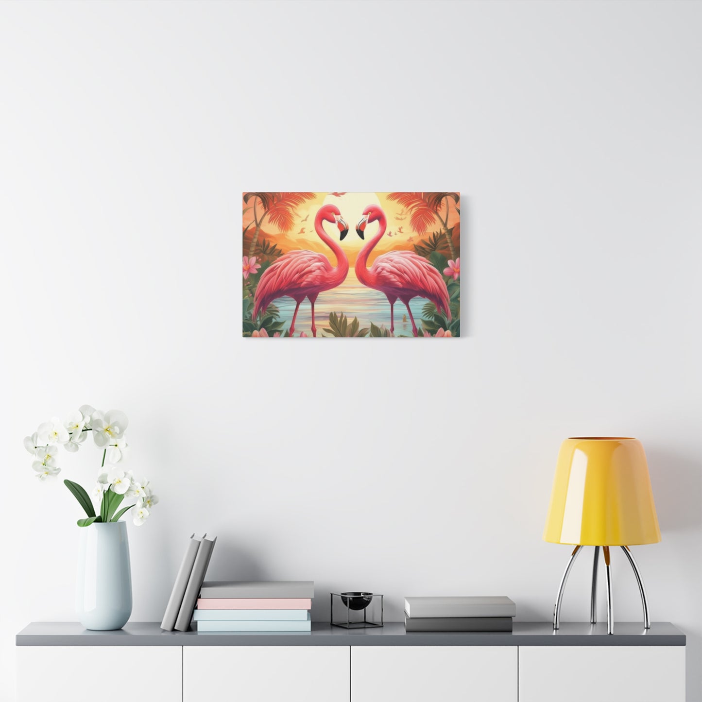 Flamingo Love Wall Art & Canvas Prints