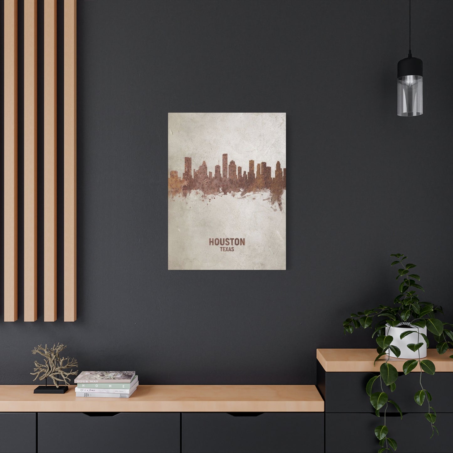 Houston Skyline Painting Wall Art & Canvas Prints