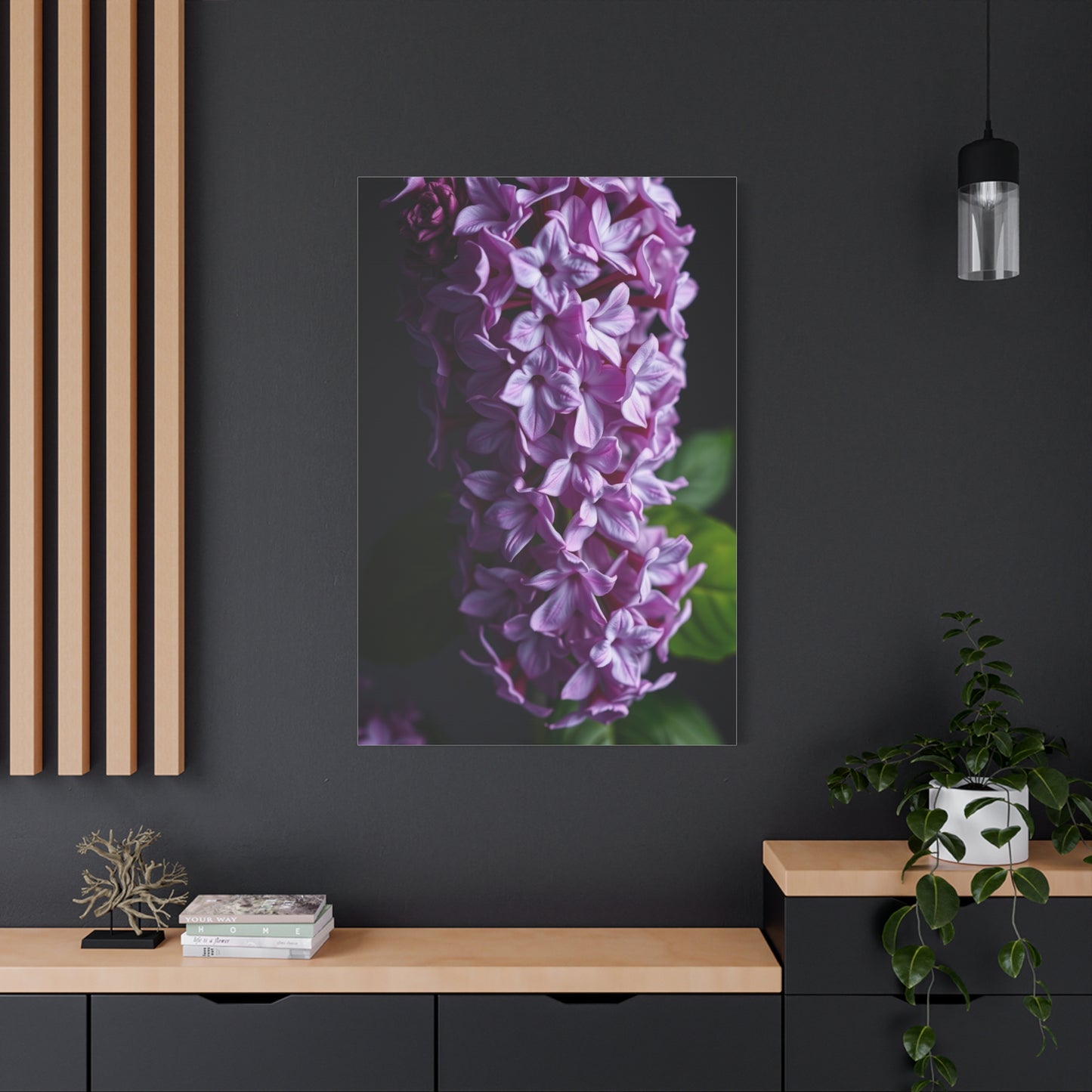 Lilac Flower Art Luxury Canvas Wall Art & Canvas Print