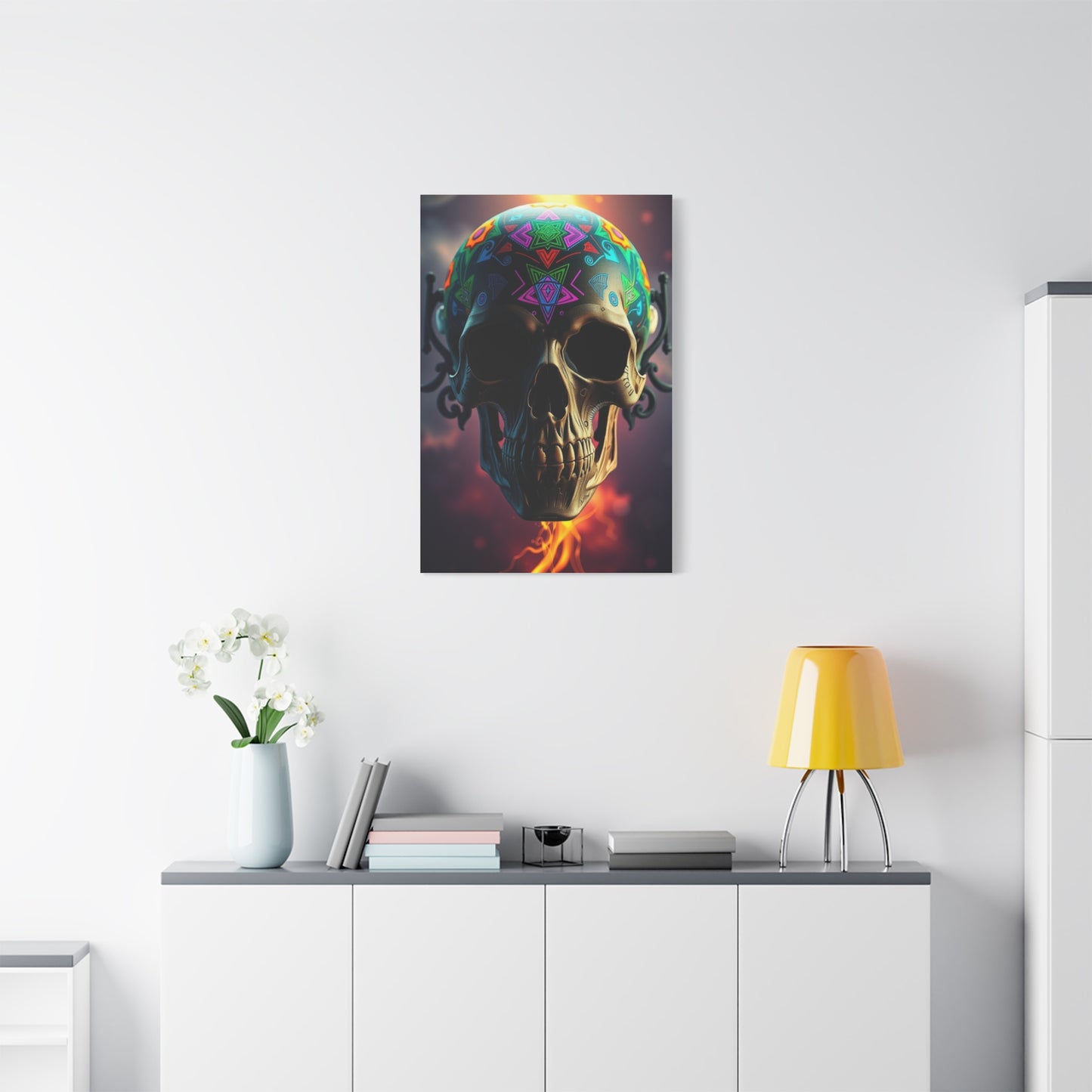 Vivid Skull Reverie Wall Art & Canvas Print