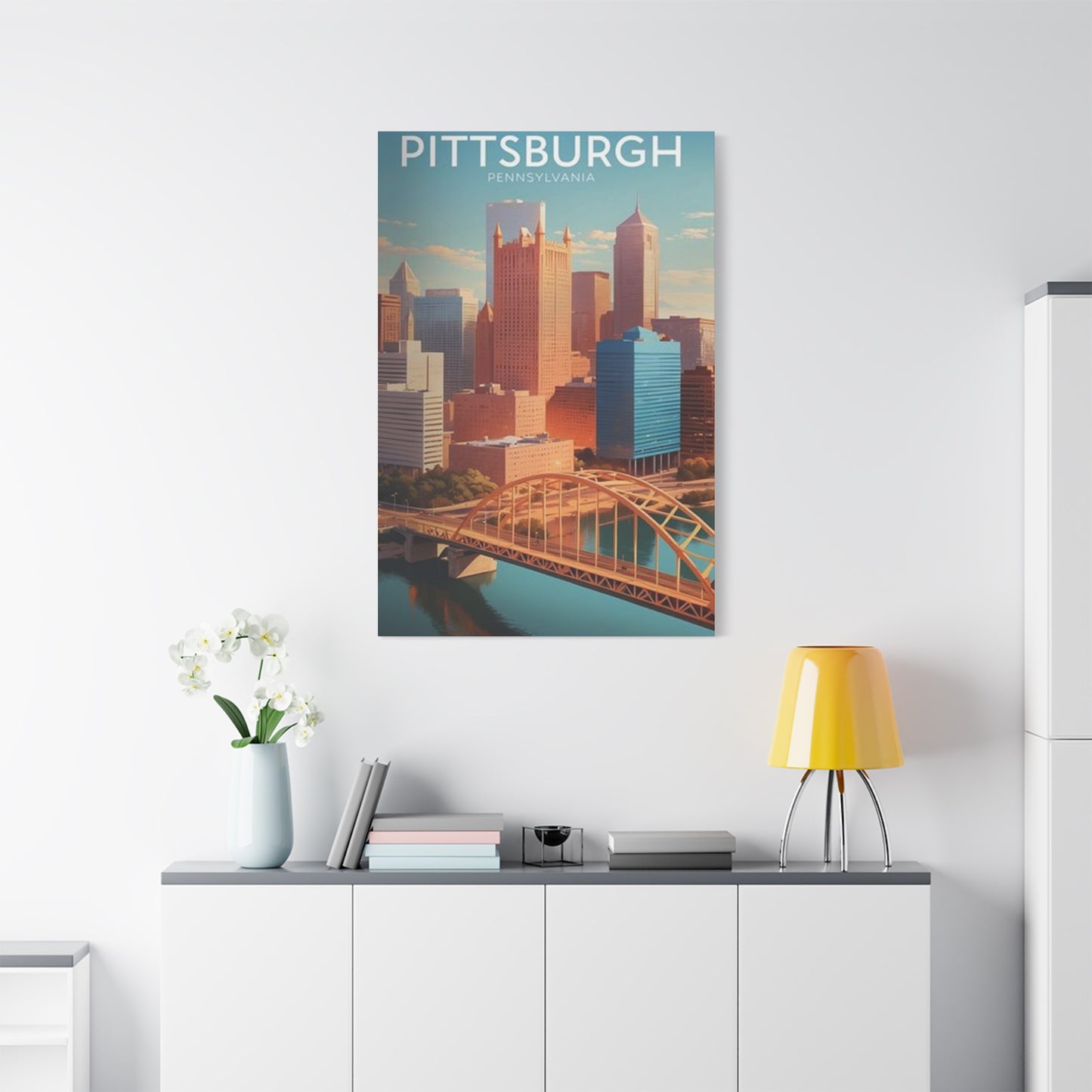Pittsburgh Skyline Poster Wall Art & Canvas Prints