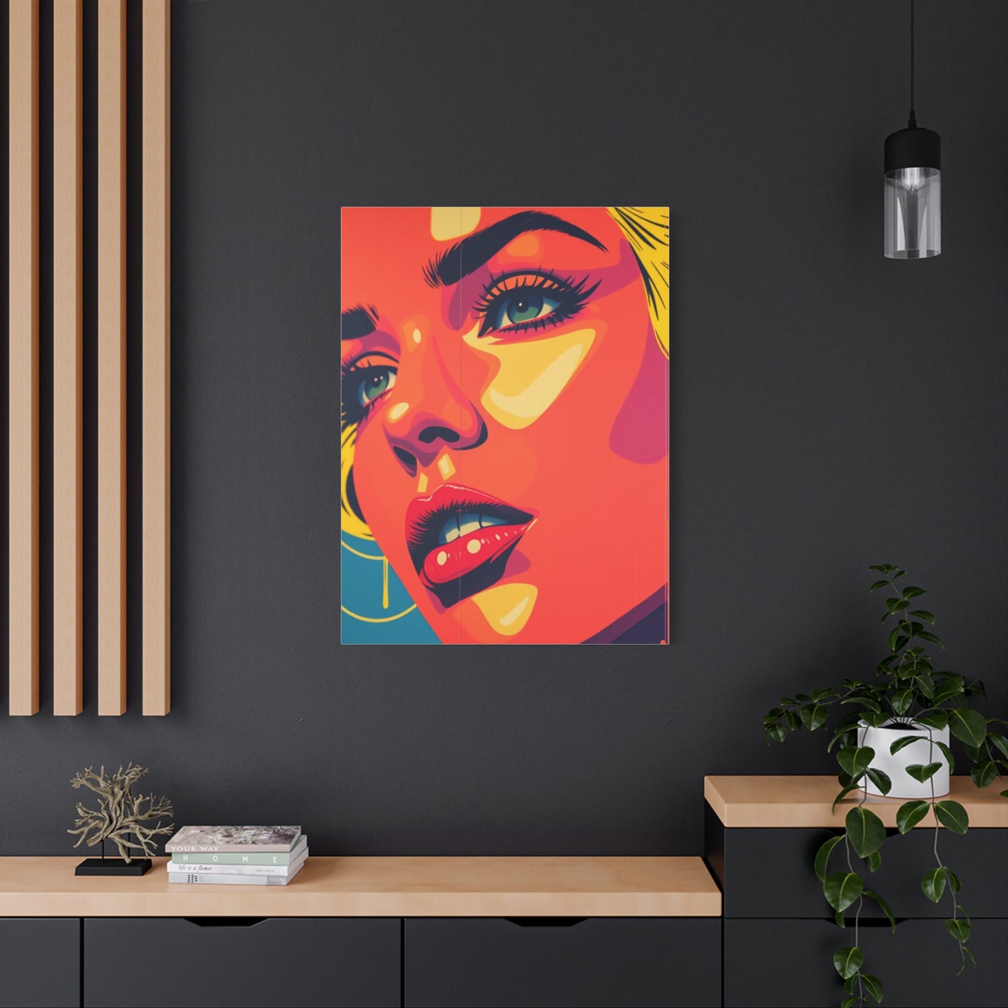 Vivid Pop Impression Wall Art & Canvas Print