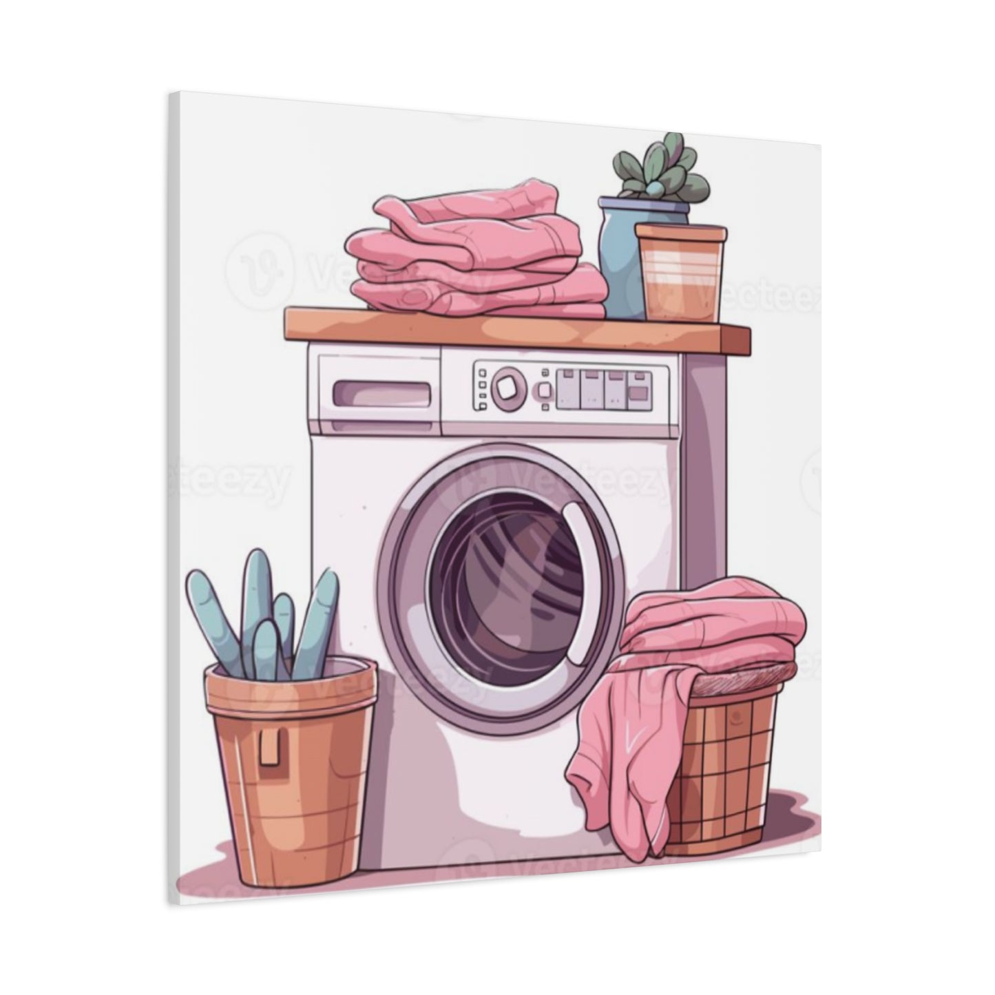 Colorful Laundry Poster For Laundry Room Wall Art & Canvas Prints