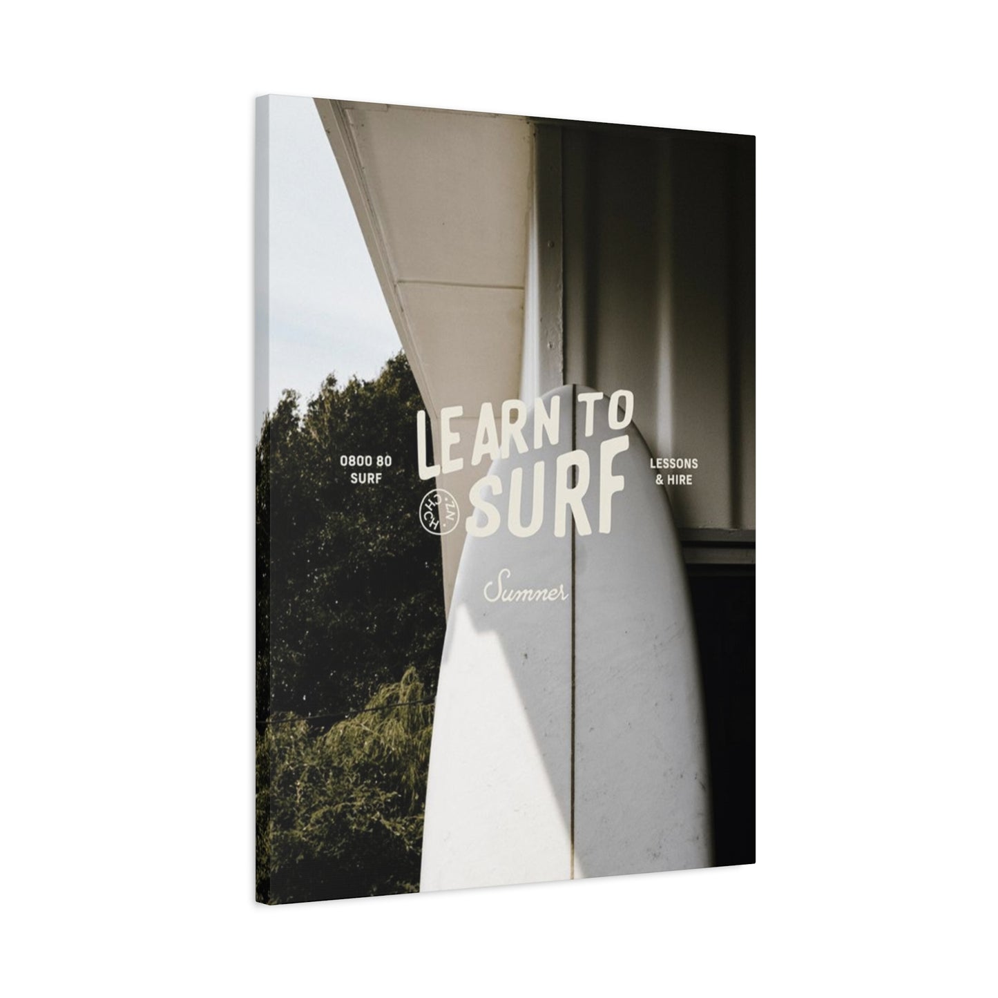 Learn To Surf Poster Wall Art & Canvas Prints