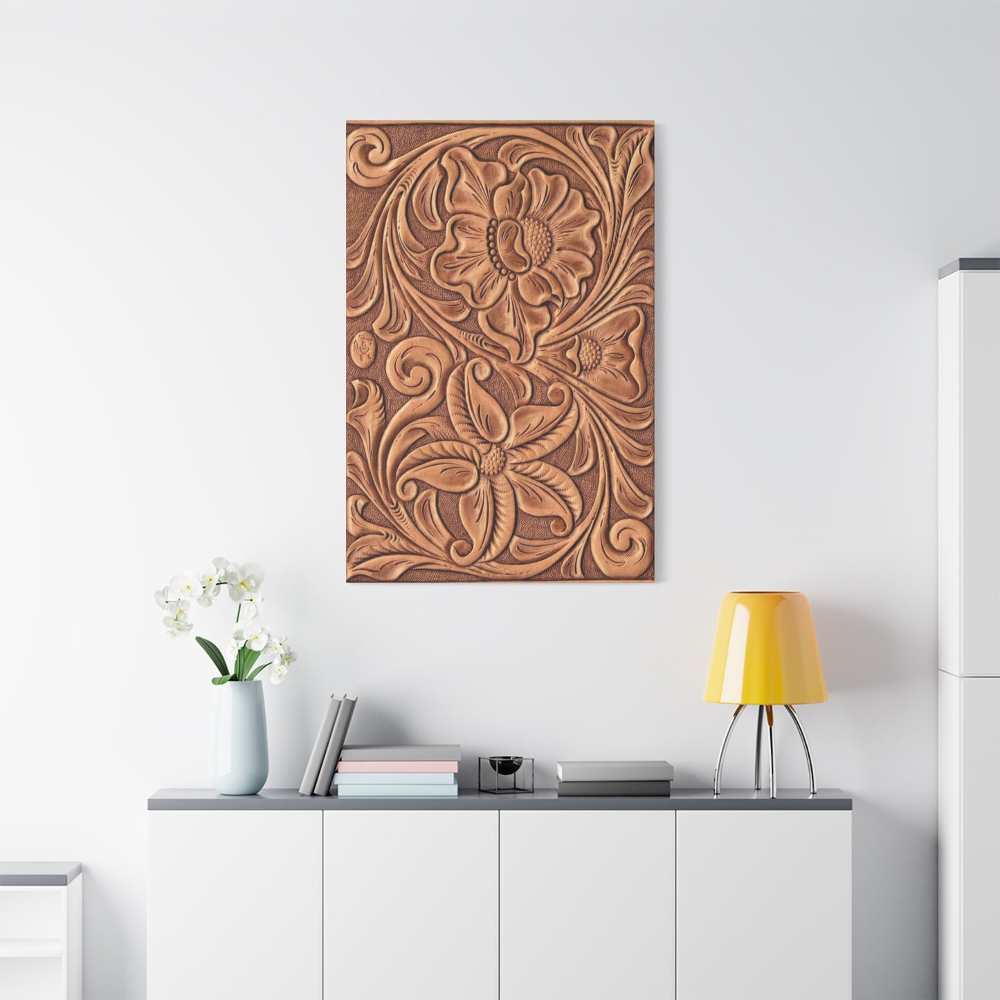 Flower And Leaves Pattern Wall Art & Canvas Prints