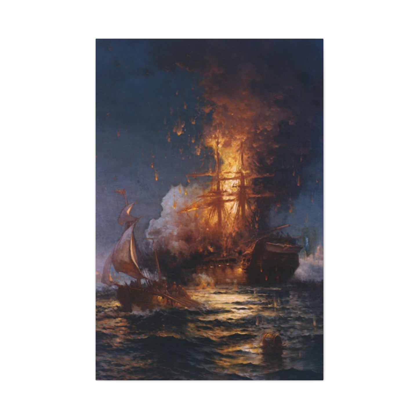 Burning Ship Wall Art & Canvas Prints