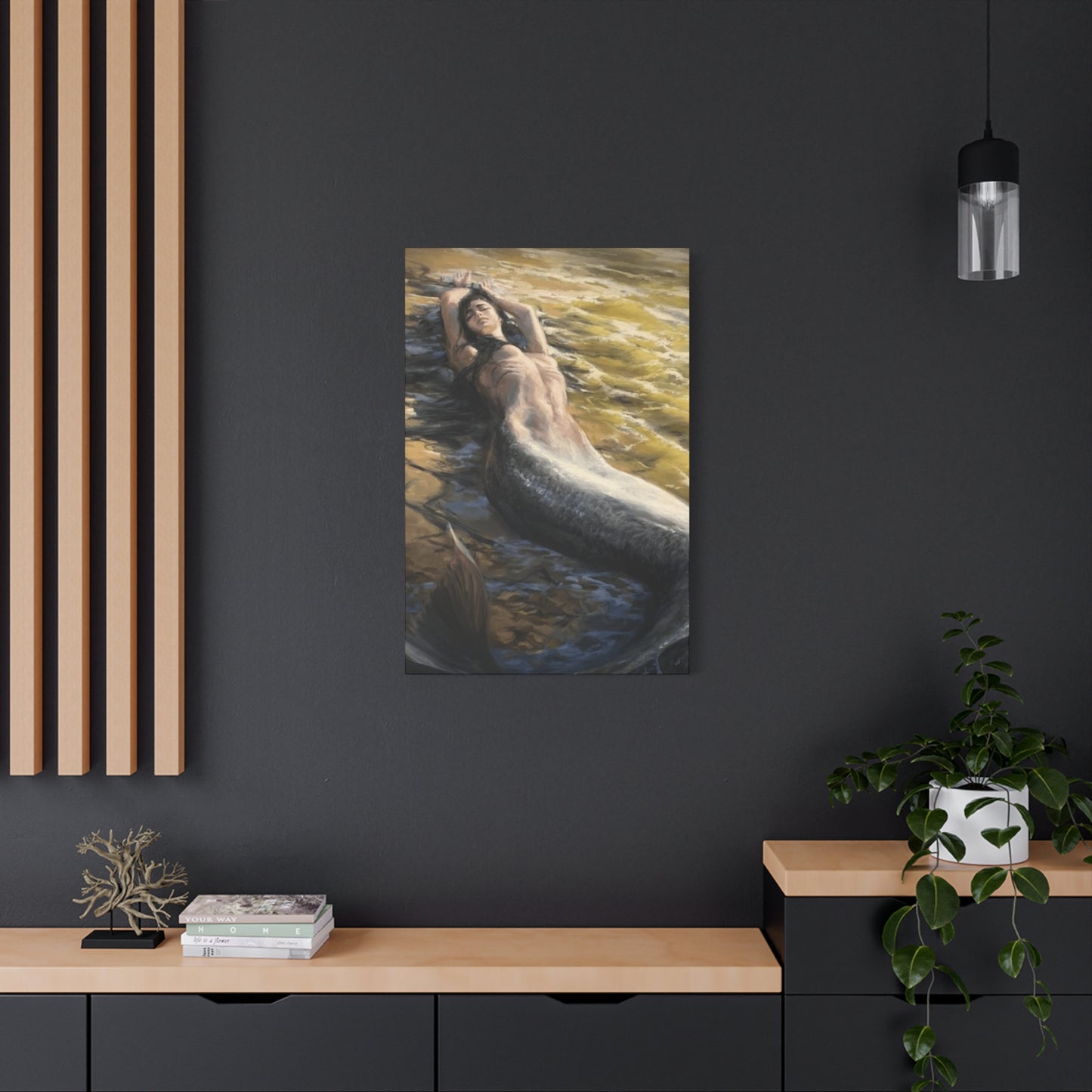 A Mermaid On The Seashore Wall Art & Canvas Prints
