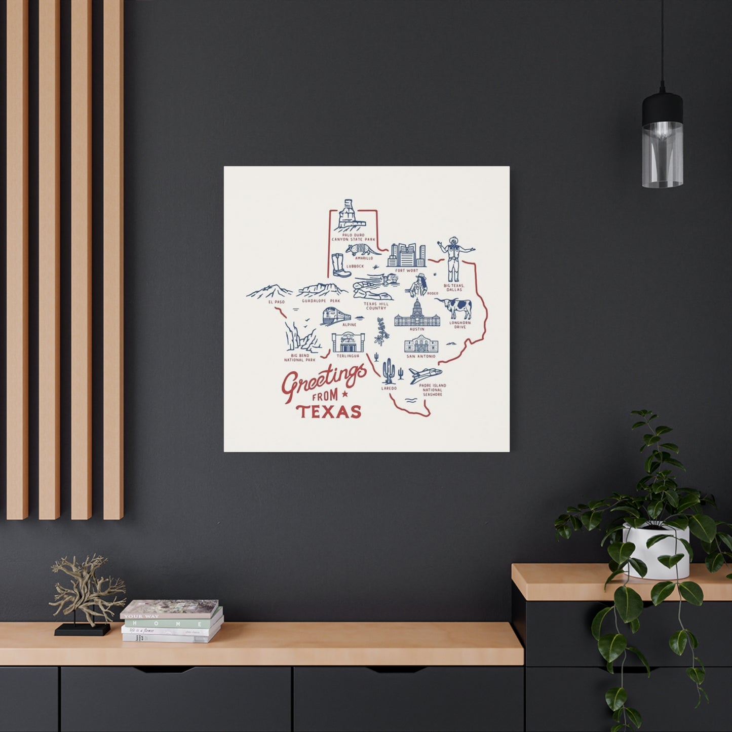 Greeting From Texas Poster Wall Art & Canvas Prints