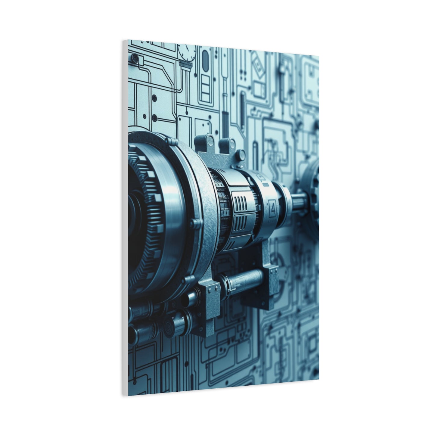 Engineering & Machinery Blueprints Art Supreme Gallery Wall Art & Canvas Print