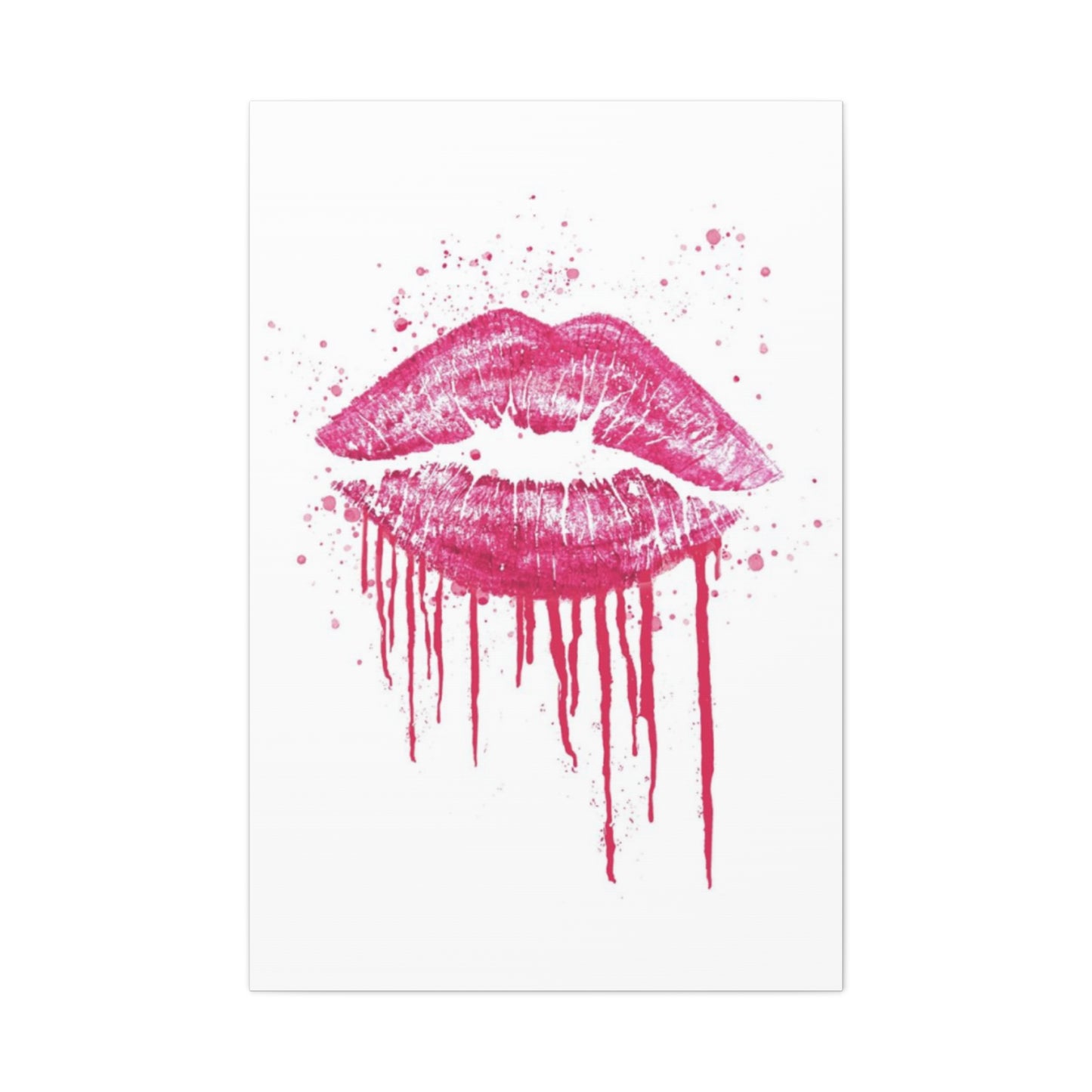 Pink Lips Wall Art & Canvas Prints