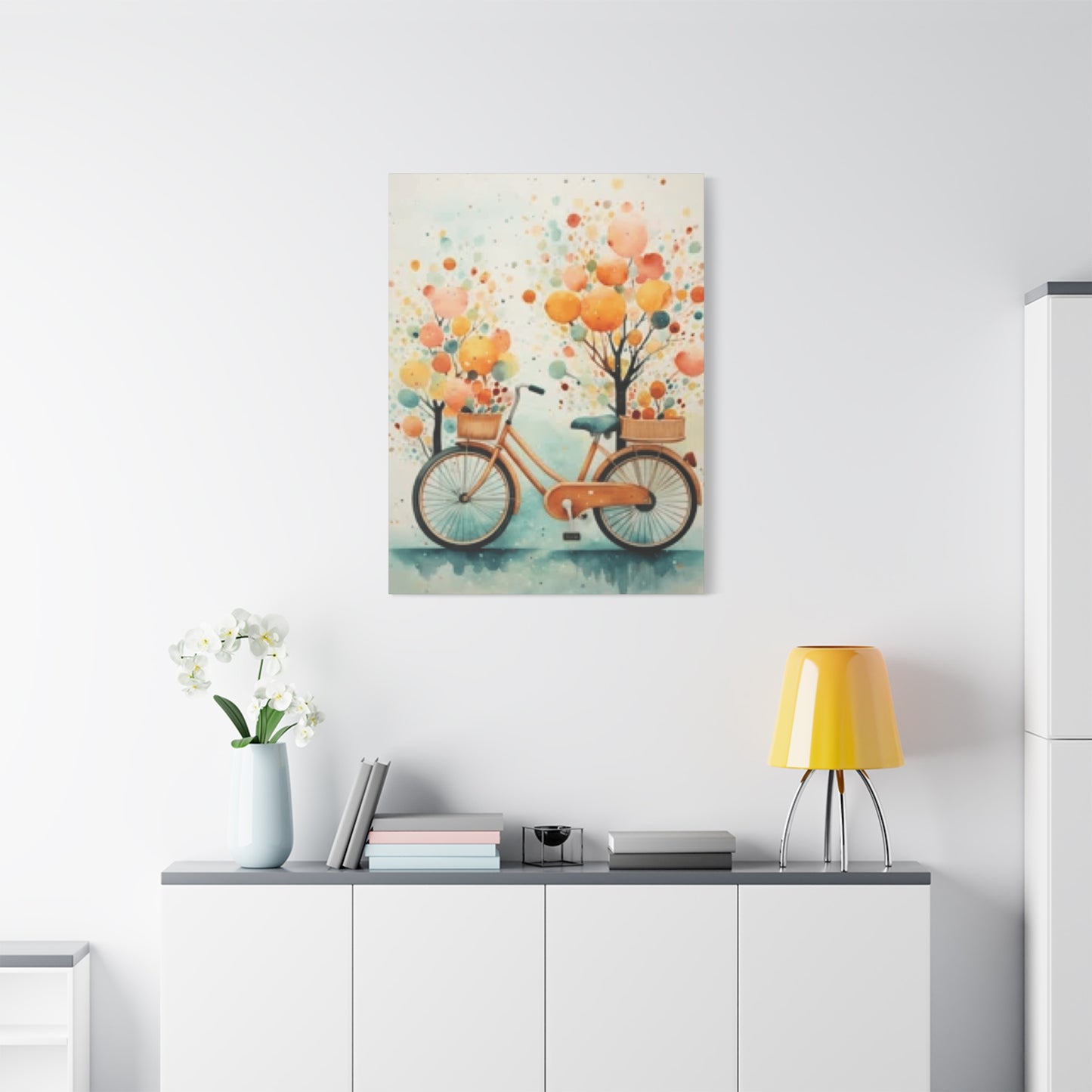 Bicycle and Balloons Wall Art & Canvas Prints
