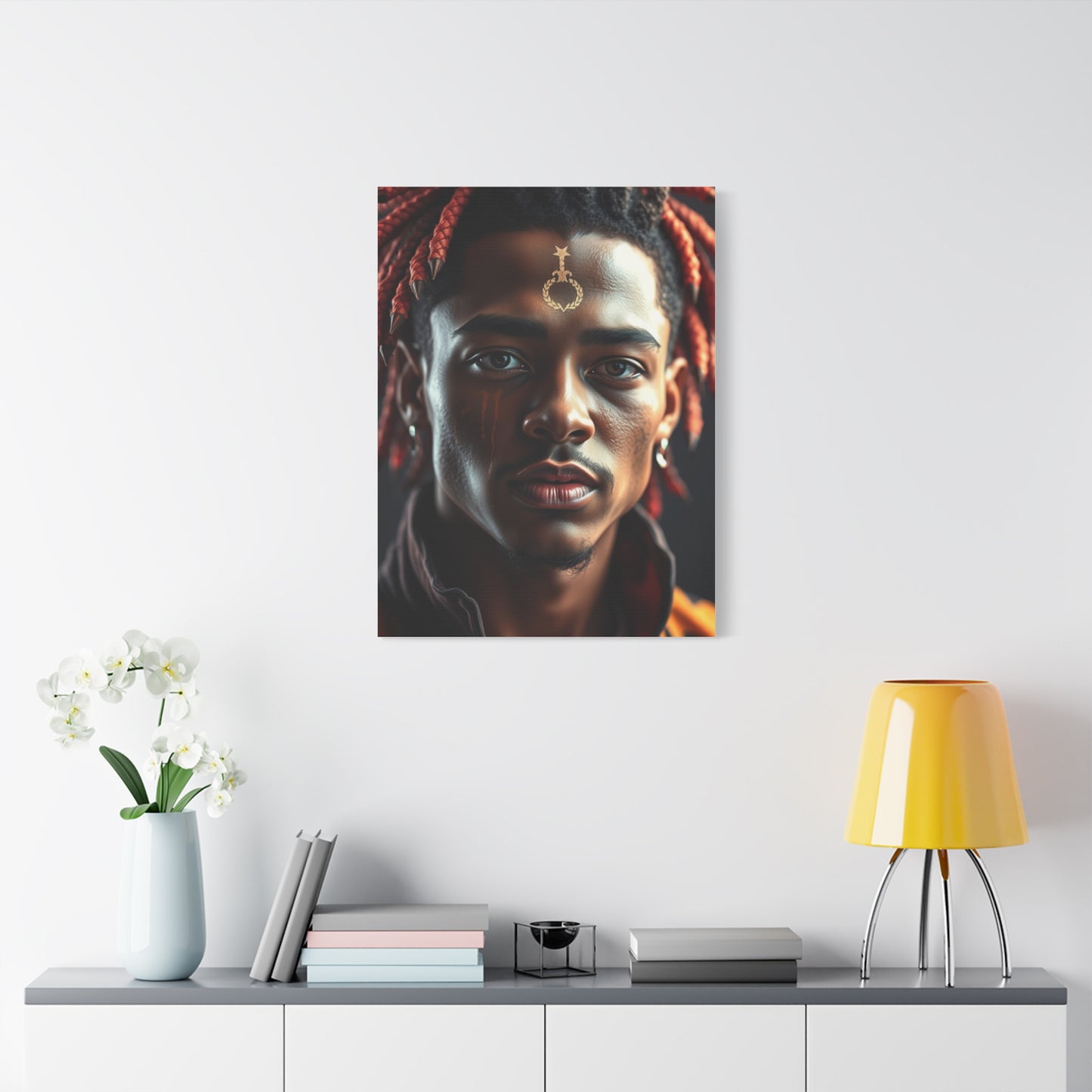 Vivid Symphony Portraiture Wall Art & Canvas Print