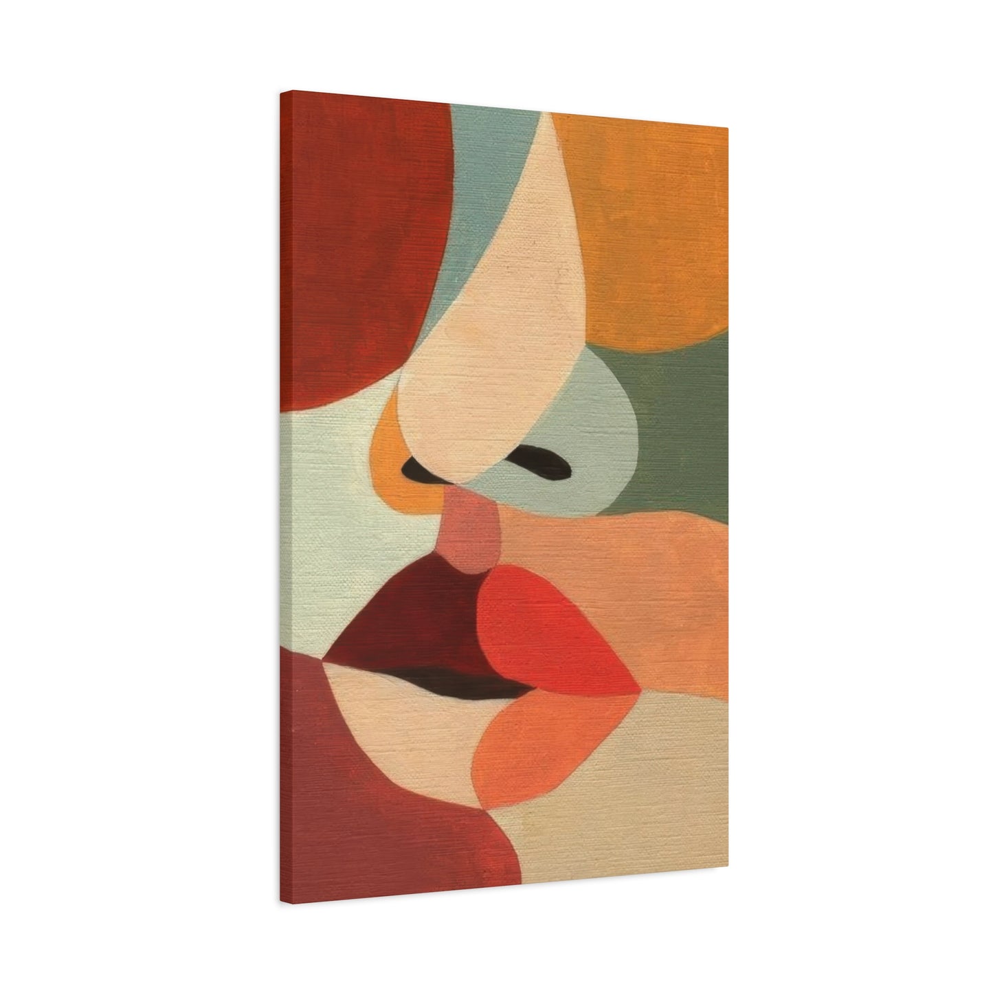 Face Colorful Shapes Wall Art & Canvas Prints