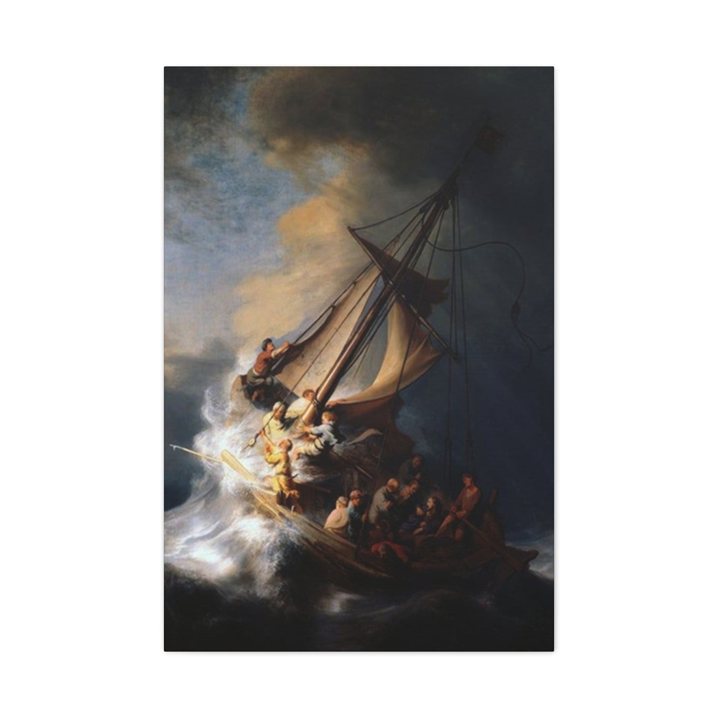 Derailing Ship Painting Wall Art & Canvas Prints