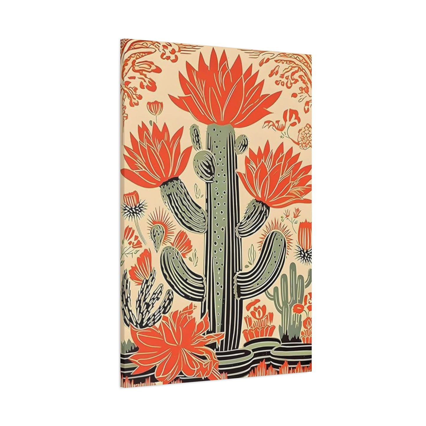 Flower On A Cactus Wall Art & Canvas Prints