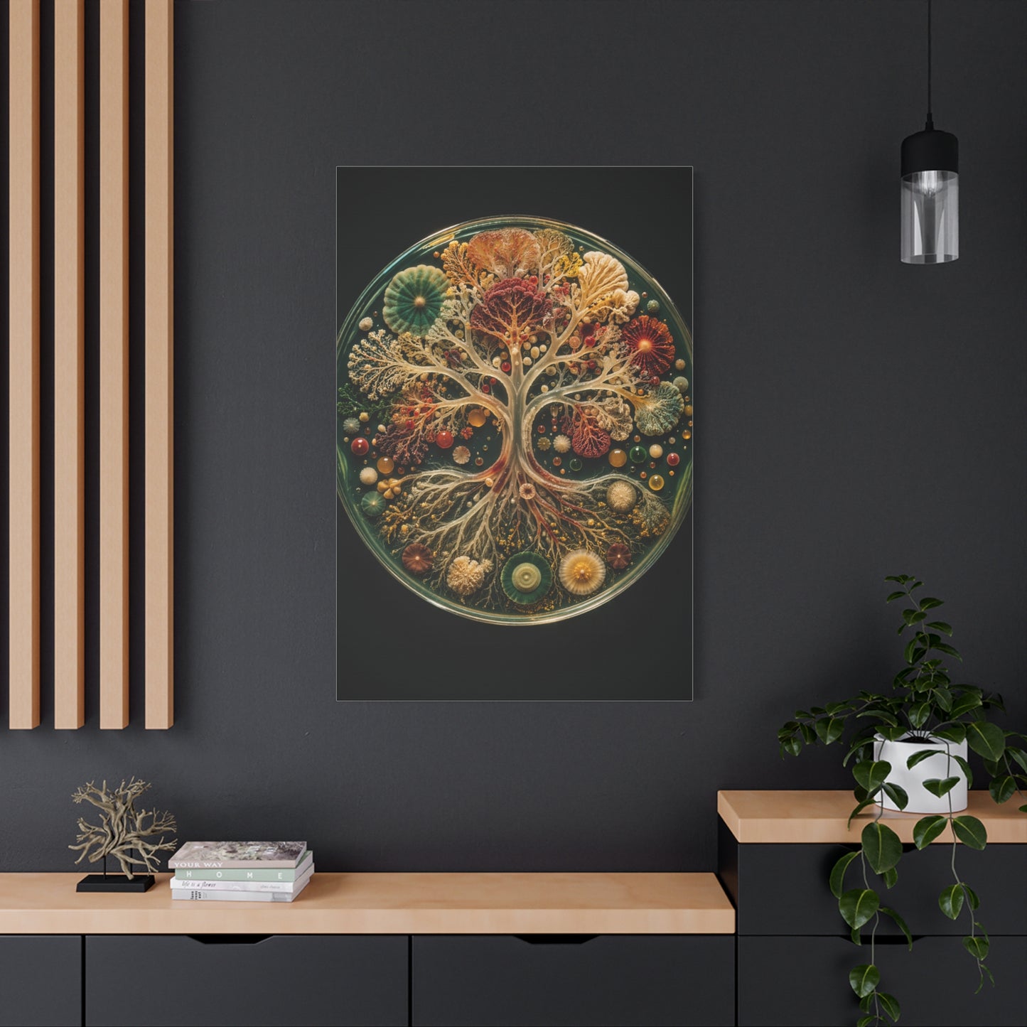 Agar Art Tree of Life Petri Study Wall Art & Canvas Print