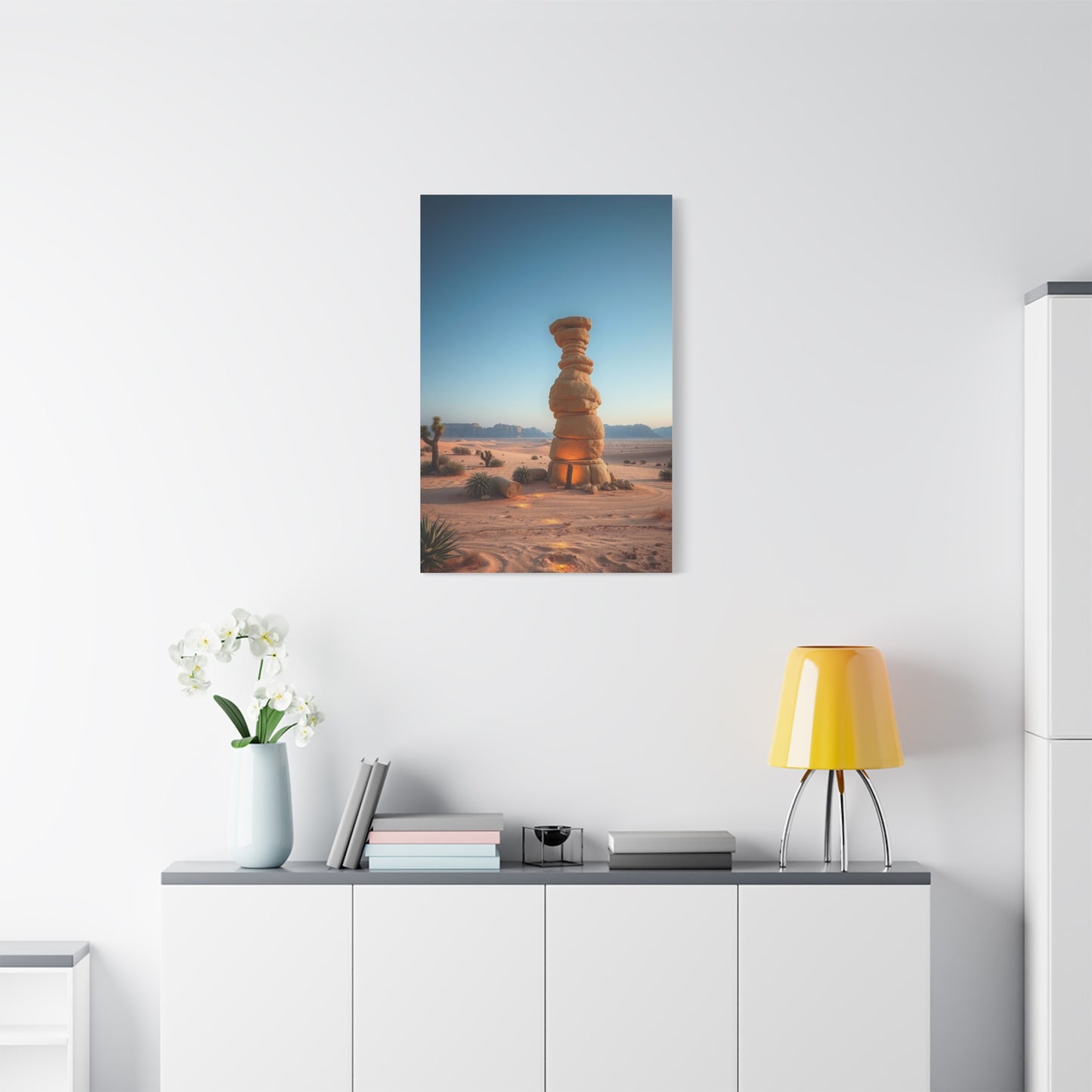 Desert Serenity Portrait Wall Art & Canvas Print