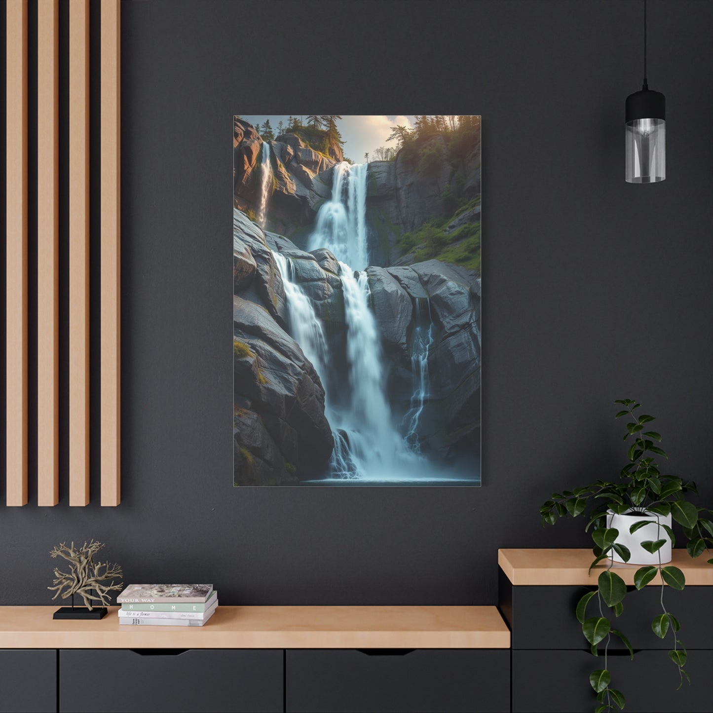 Sublime Cascade Abstraction Wall Art & Canvas Print