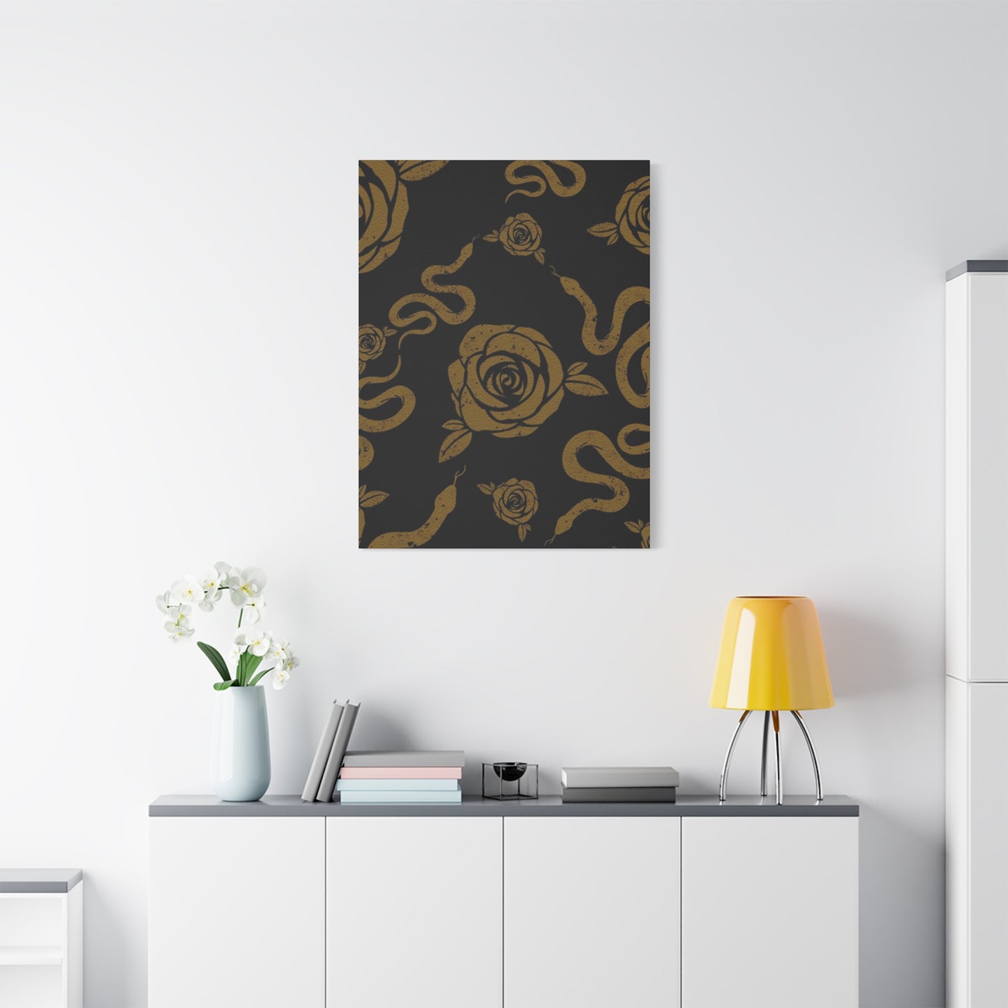 Snake And Rose Wall Art & Canvas Prints