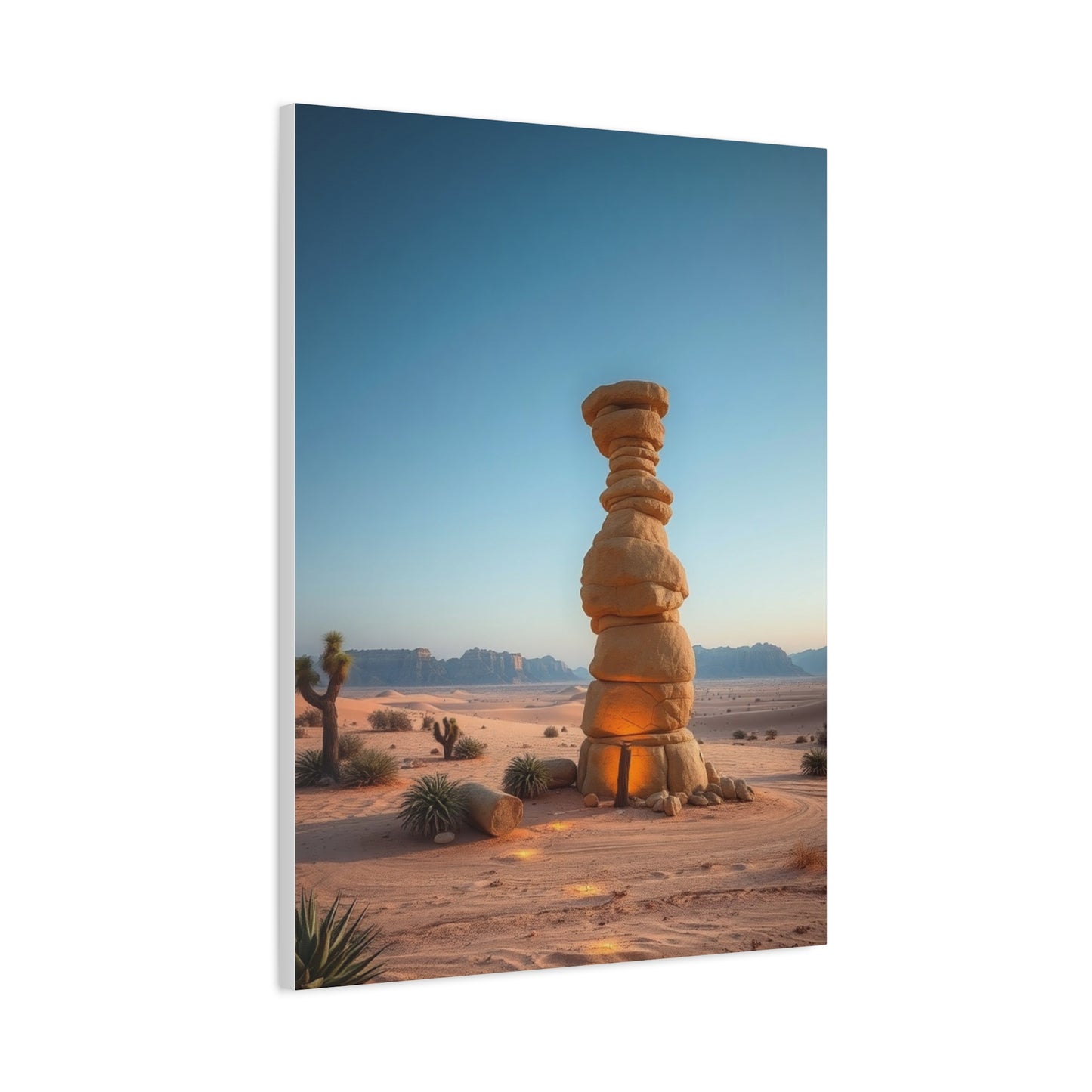 Desert Serenity Portrait Wall Art & Canvas Print