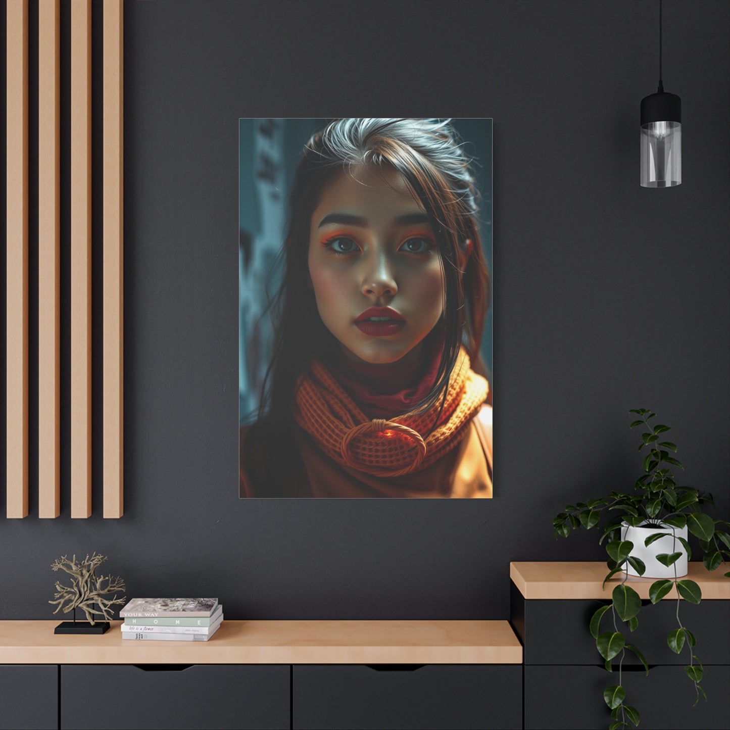 Masterpiece Pop of Orange Art Vision Wall Art & Canvas Print