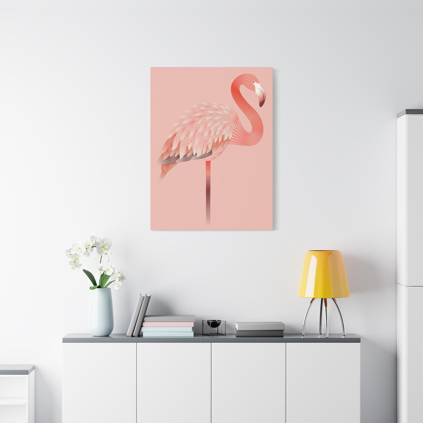 Flamingo Light Pink Wall Art & Canvas Prints